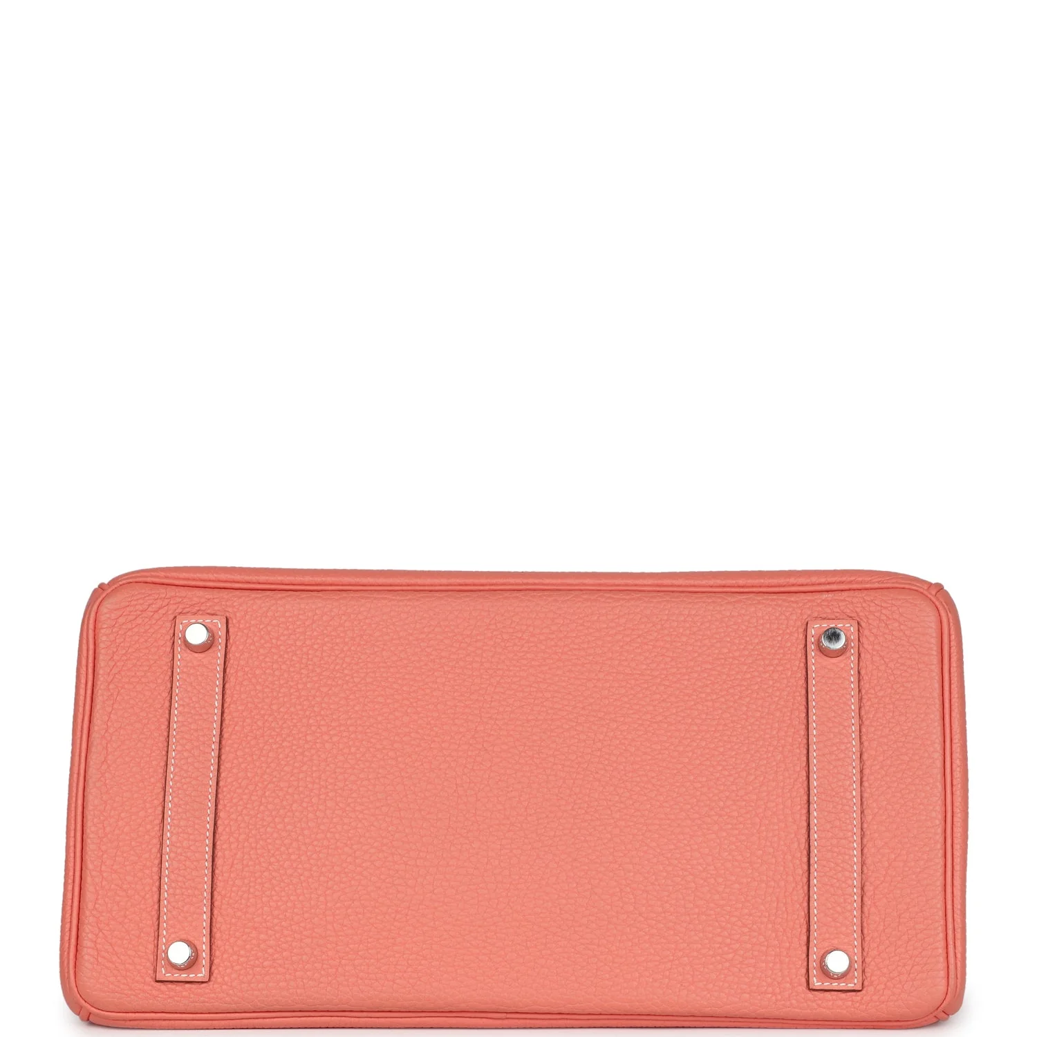 Pre-owned Hermes Birkin 35 Crevette Clemence Palladium Hardware