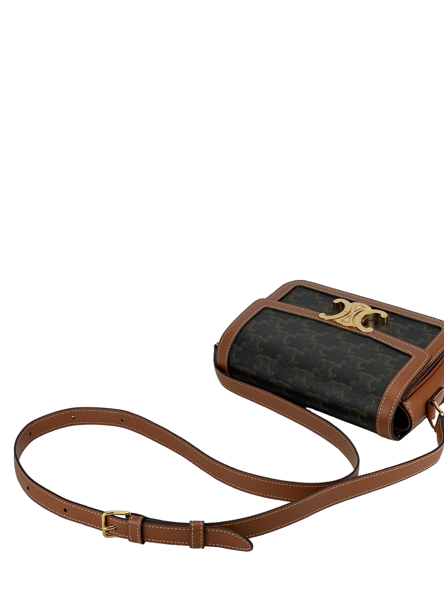 CELINE - Brown Triomphe Shoulder Bag