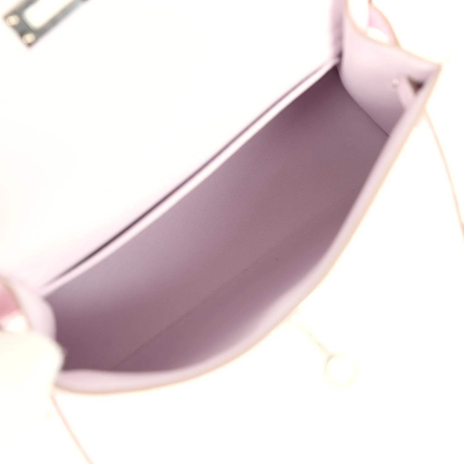 Hermes Kelly Sellier 20 Mauve Pale Boreal Satin Alligator Palladium Hardware