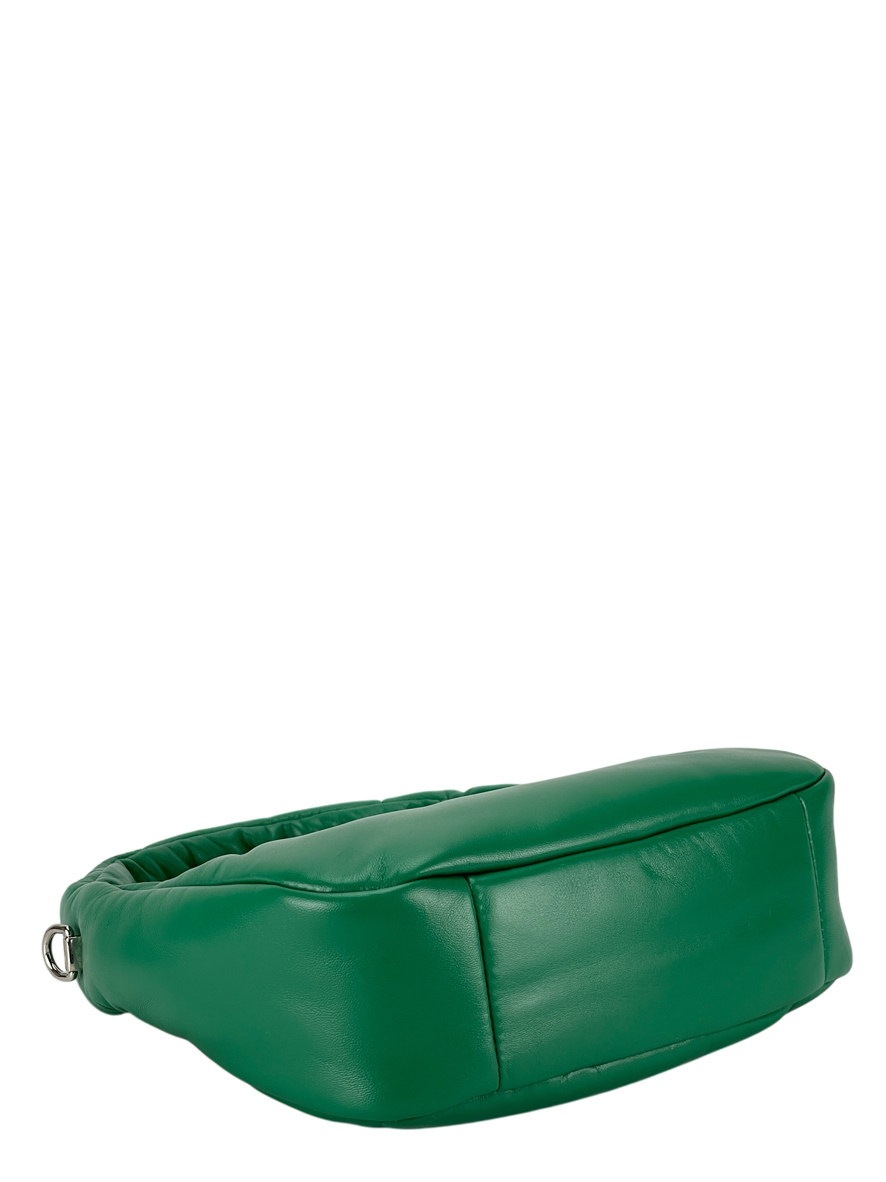 PRADA - Soft Padded Nappa Green Leather Mini