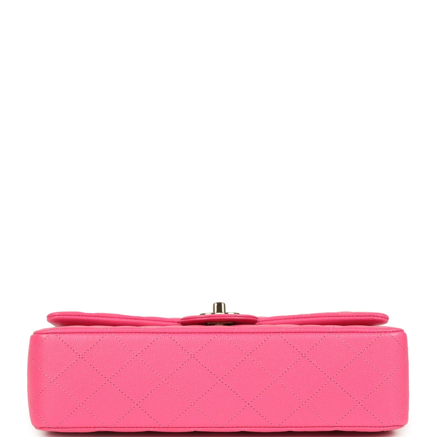 Chanel Medium Classic Double Flap Pink Caviar Light Gold Hardware