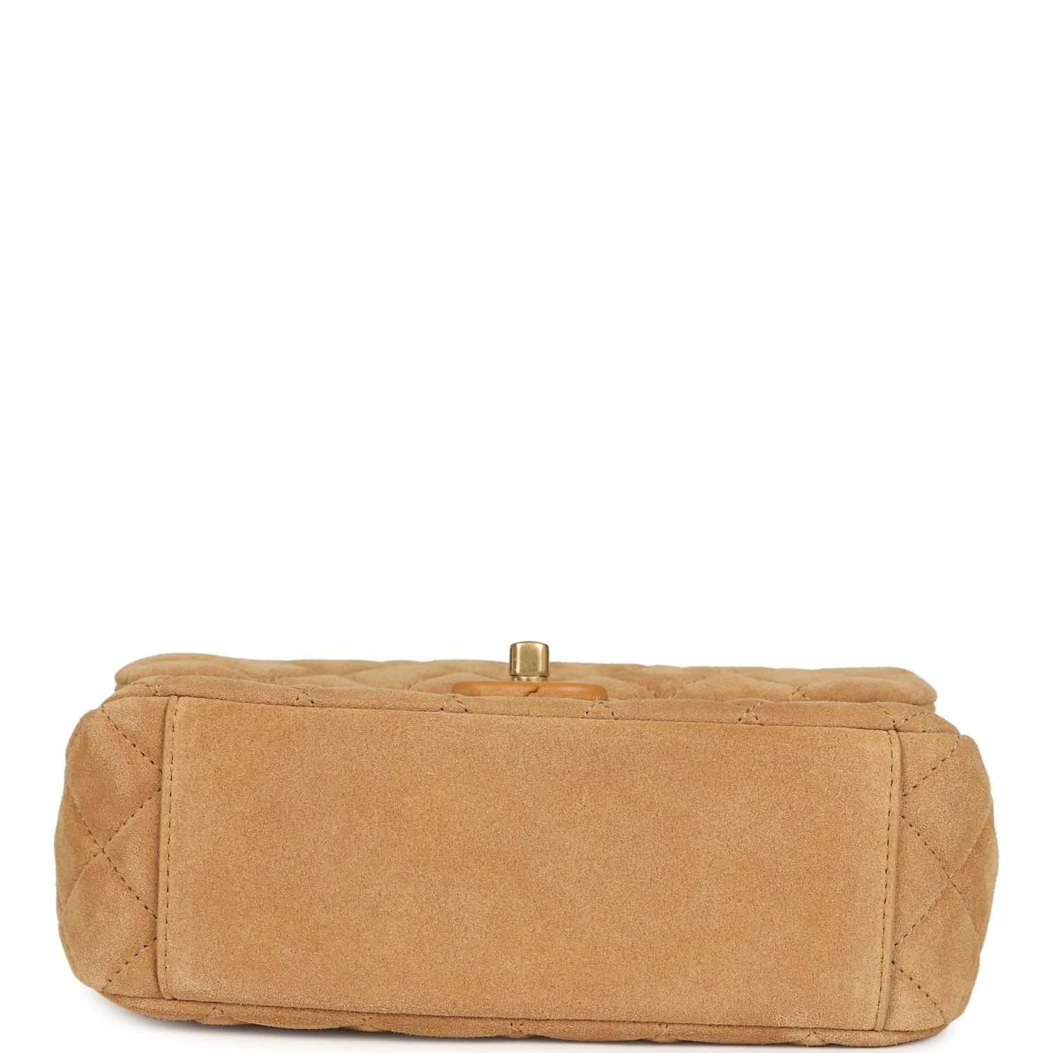 Chanel Mini CC Color Flap Bag Dark Beige Suede Brushed Gold Hardware