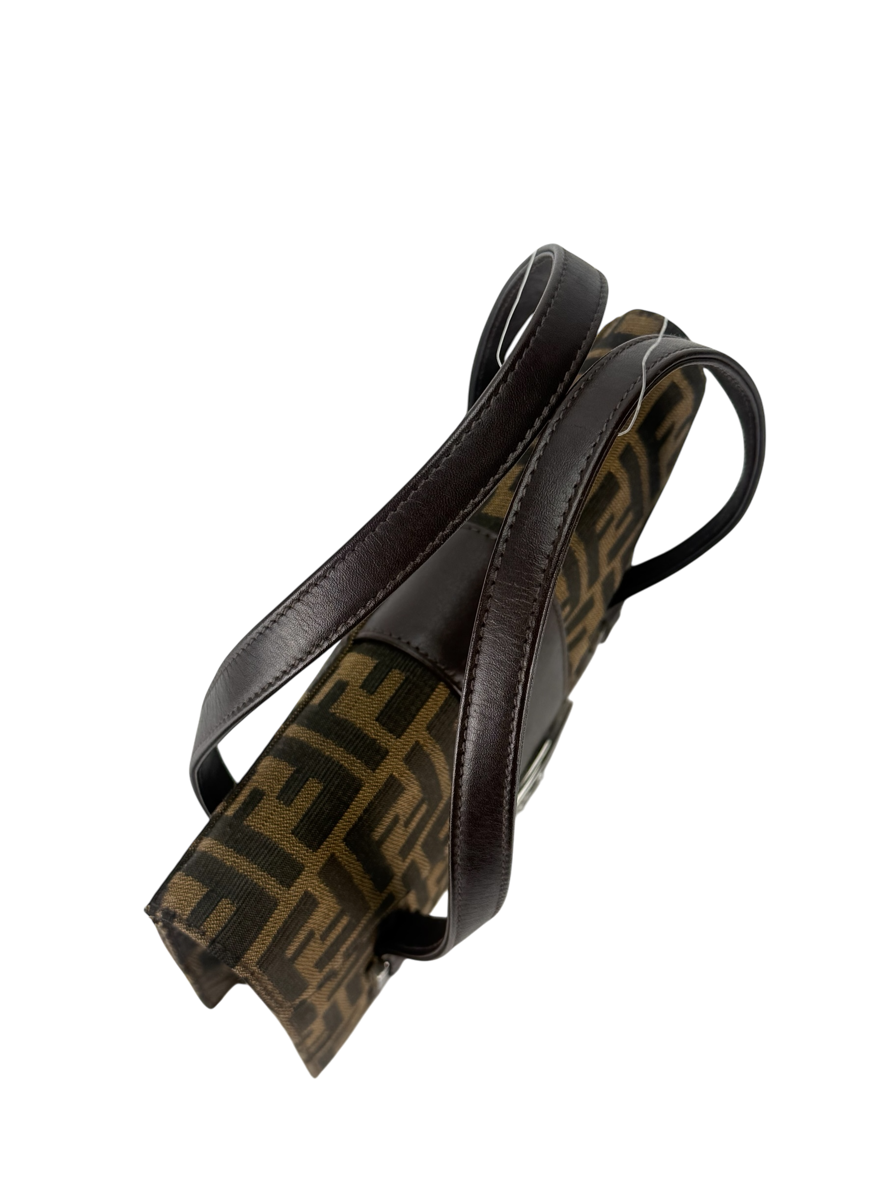 FENDI - Brown Canvas Zucca Pattern Handbag