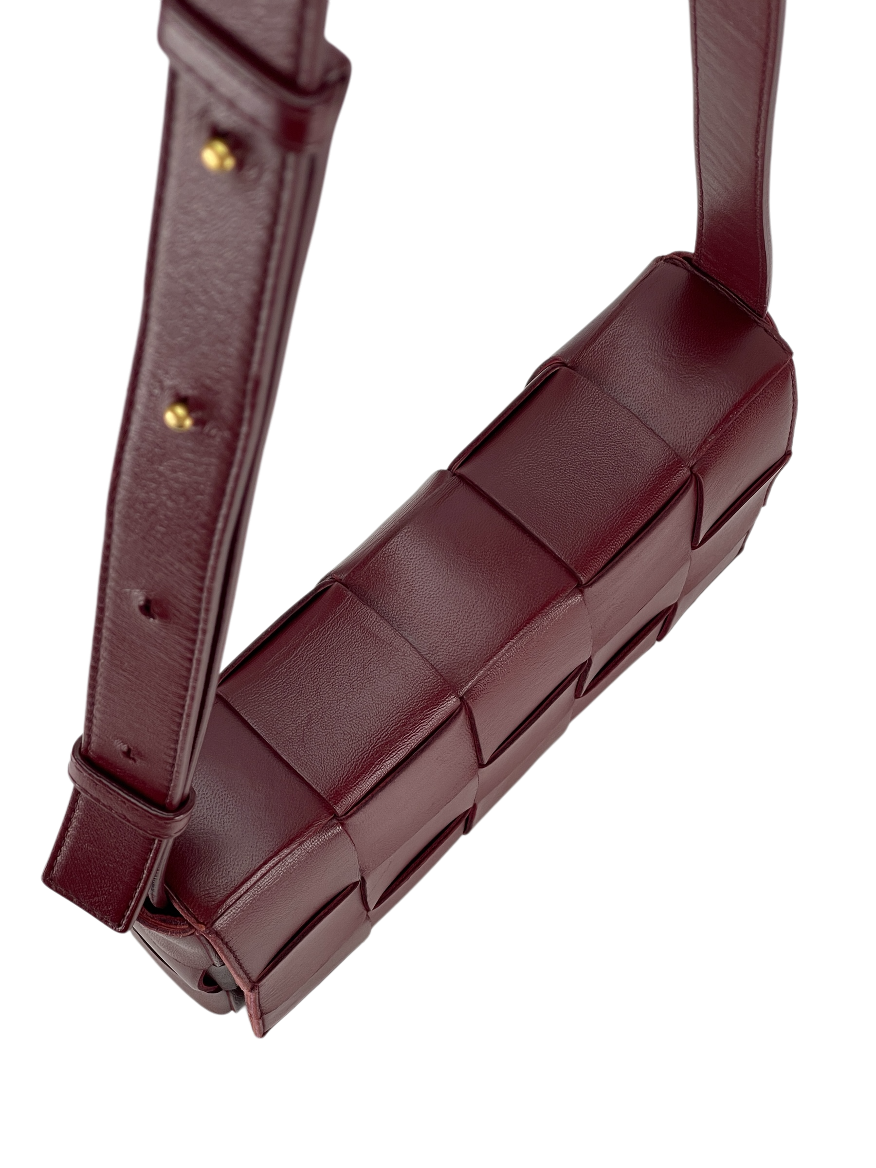 BOTTEGA VENETA - Barolo intrecciato leather Small Cassette Crossbody bag