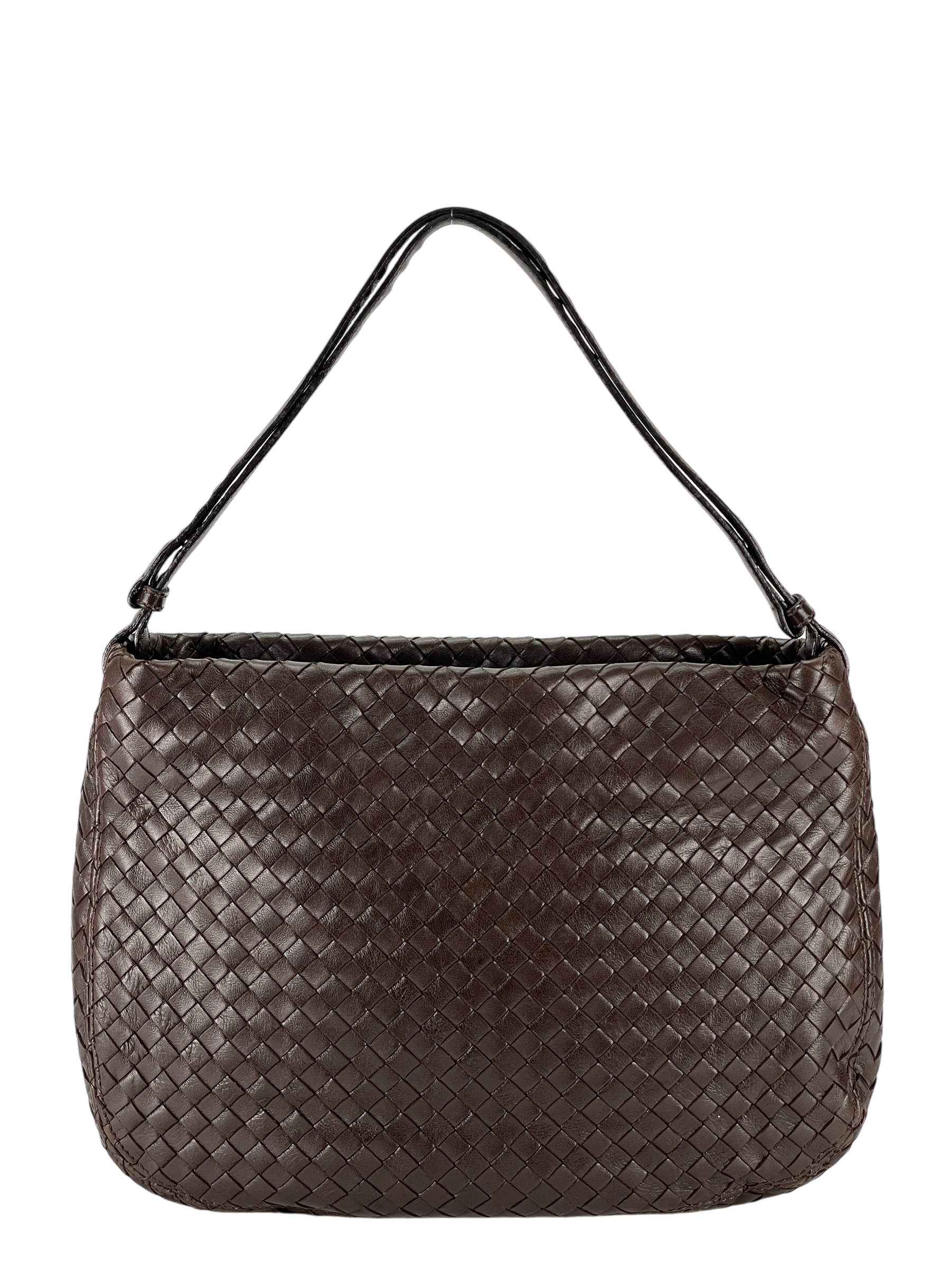BOTTEGA VENETA - Intrecciato Shoulder Bag Brown