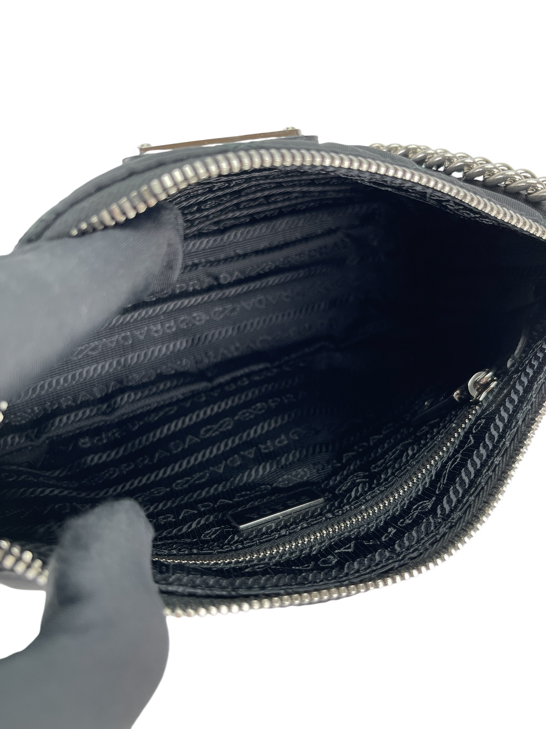 PRADA - Nylon Tessuto Impuntu Quilted Crossbody Bag