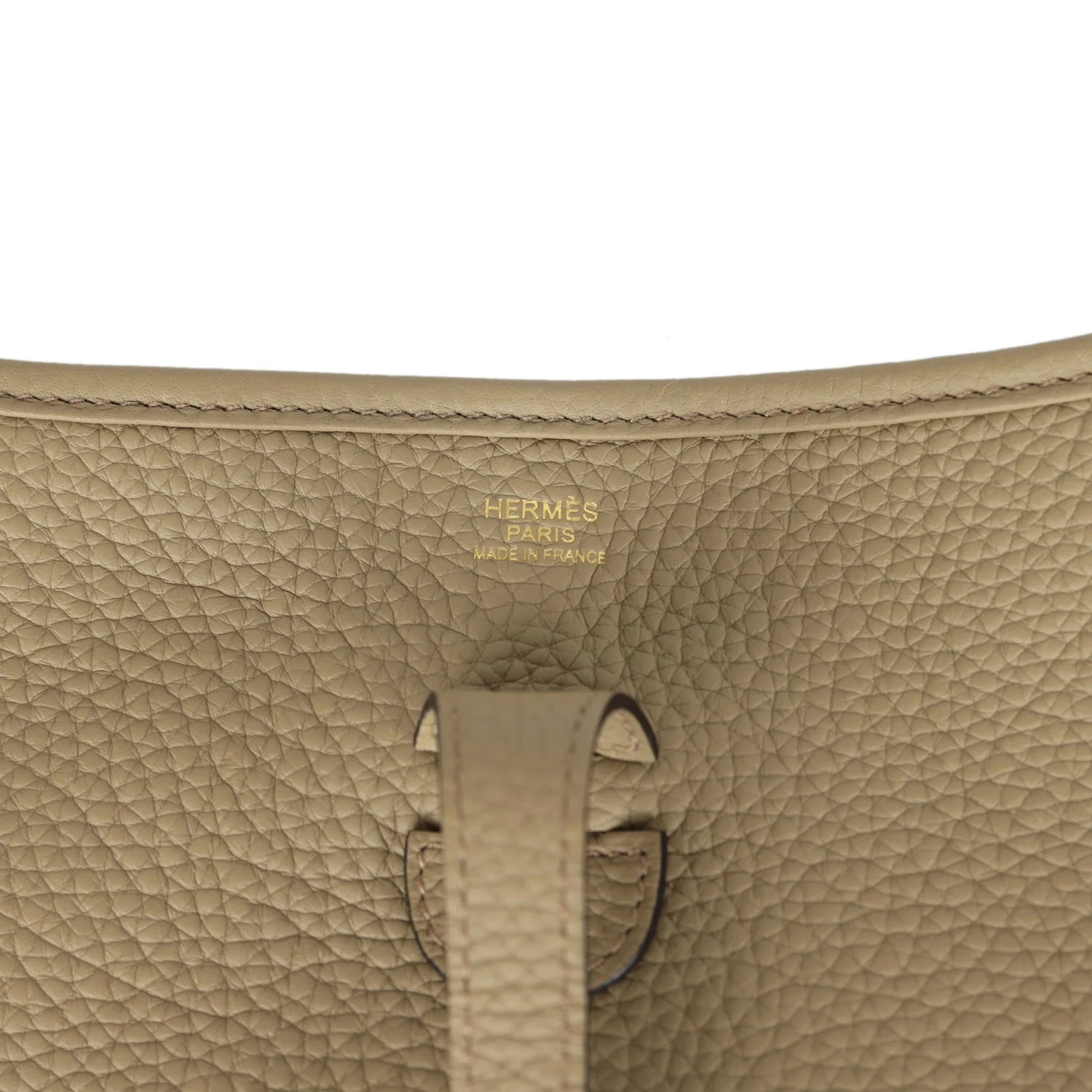 Hermes Evelyne III PM Beige Marfa Clemence Gold Hardware