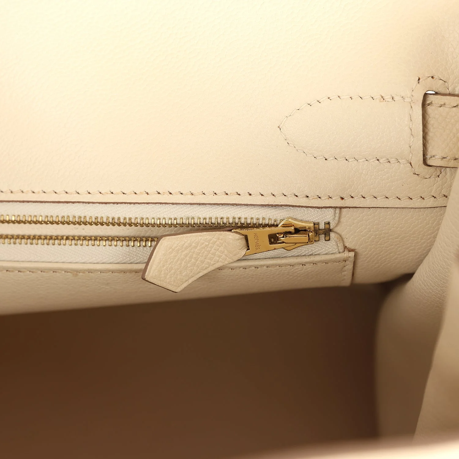 Pre-owned Hermes Birkin 30 Craie Epsom Gold Hardware