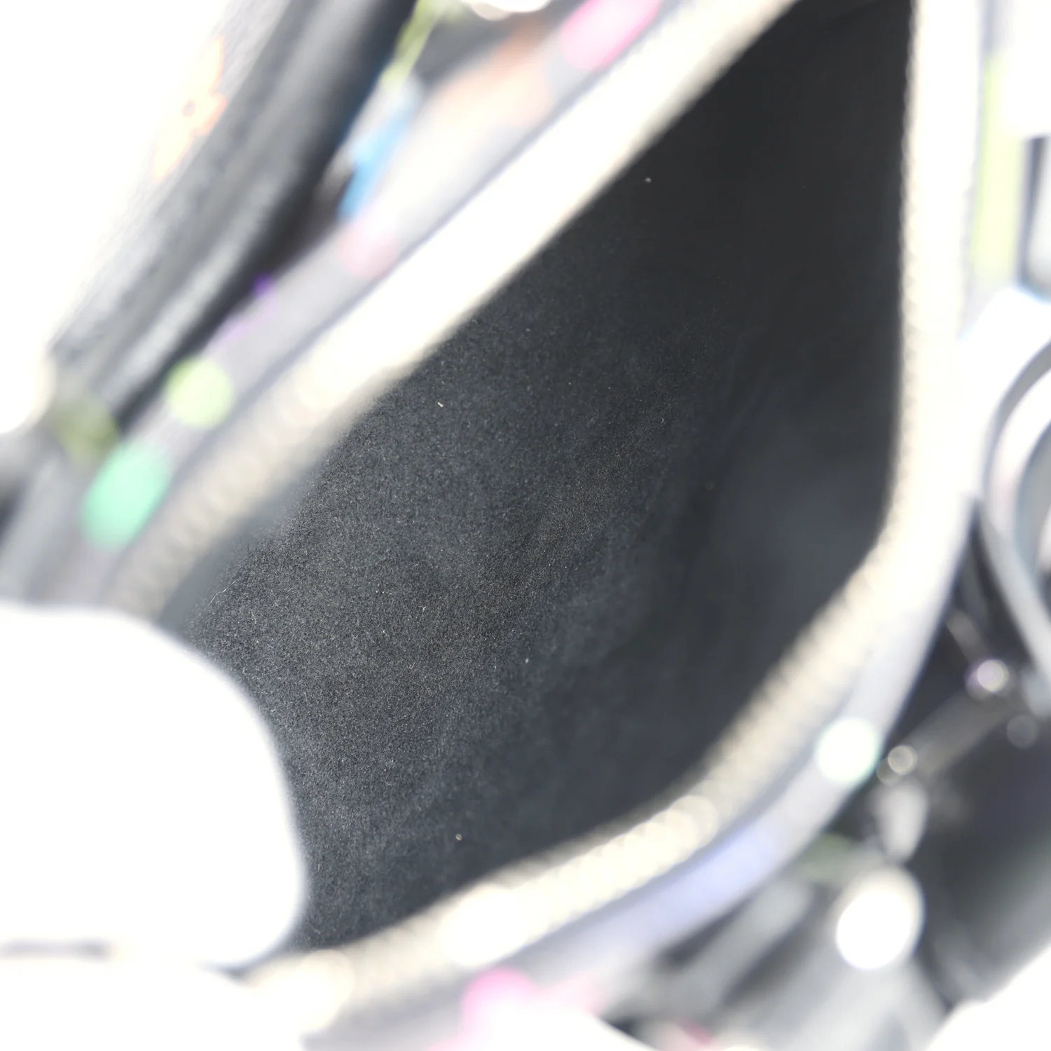 Louis Vuitton X Murakami Nano Speedy Bag Black Multicolor Monogram Gold Hardware