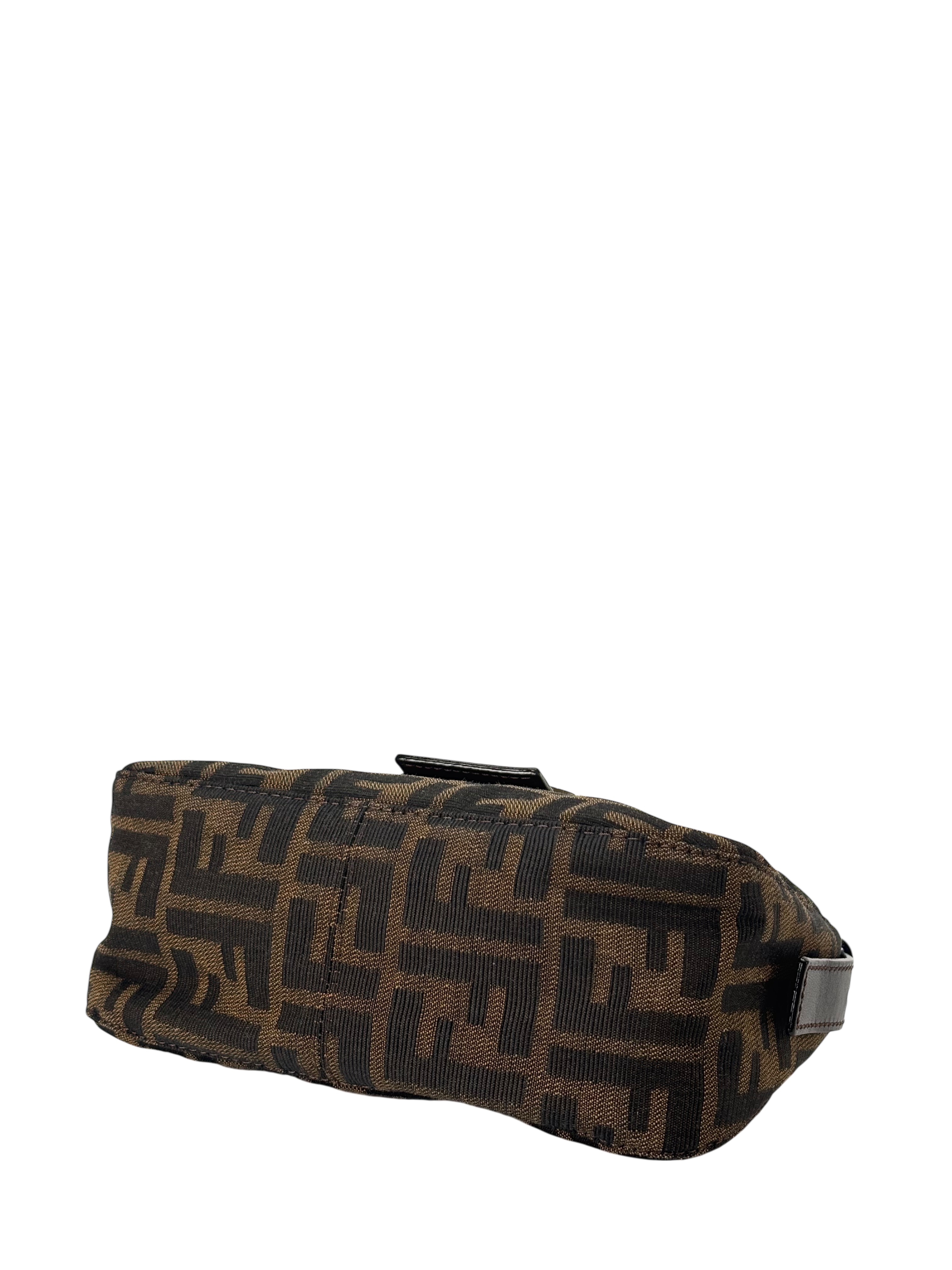 FENDI - Zucca Canvas Mini Baguette Shoulder Bag