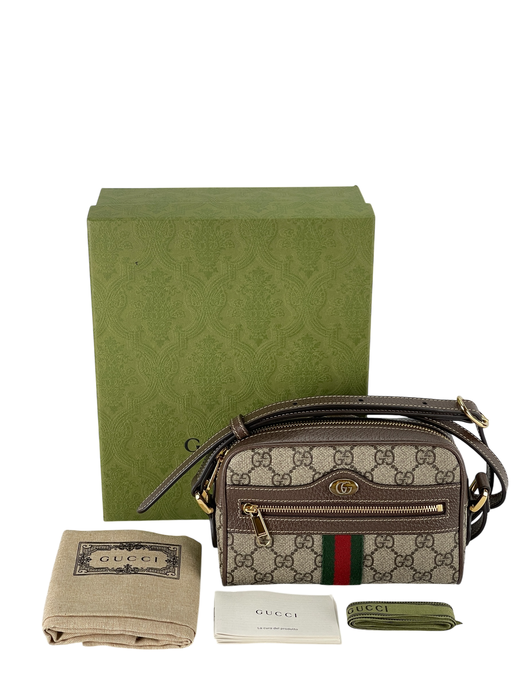 GUCCI -  GG Supreme Ophidia Mini Shoulder Bag