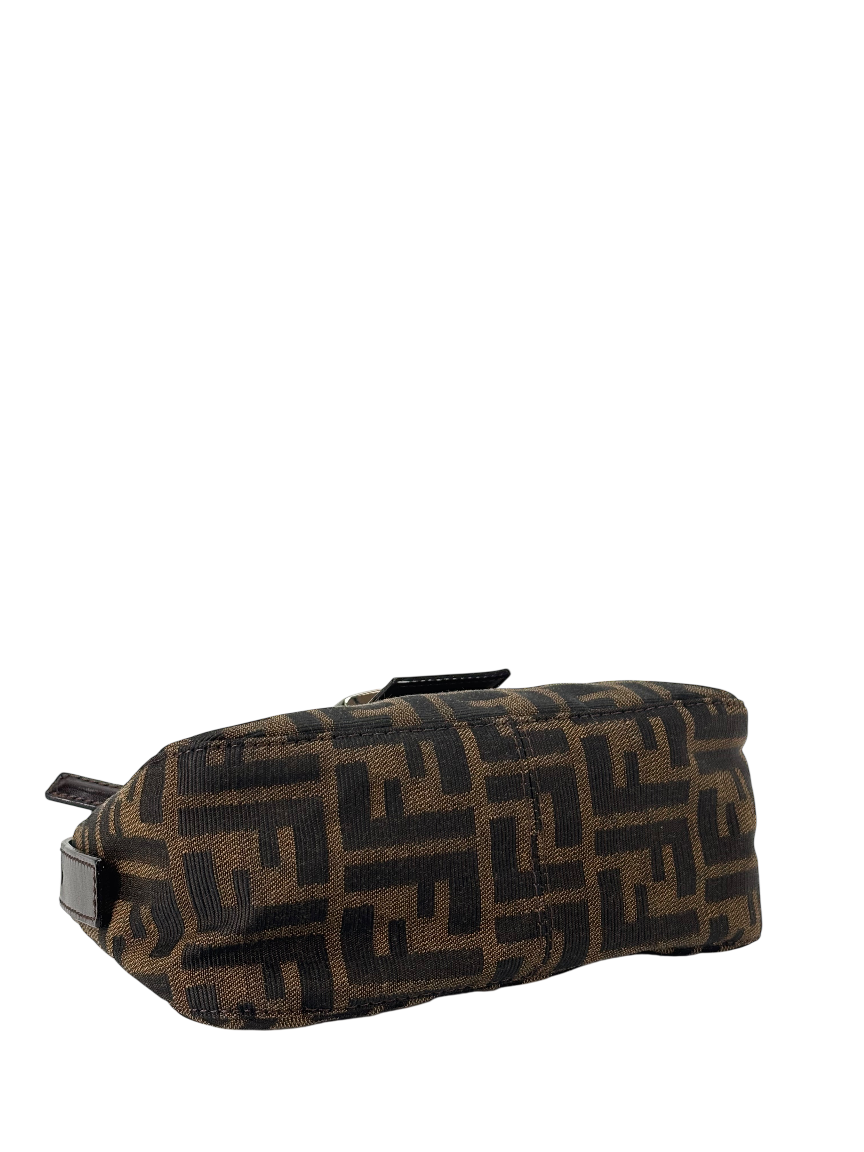 FENDI - Zucca Canvas Mini Baguette Shoulder Bag