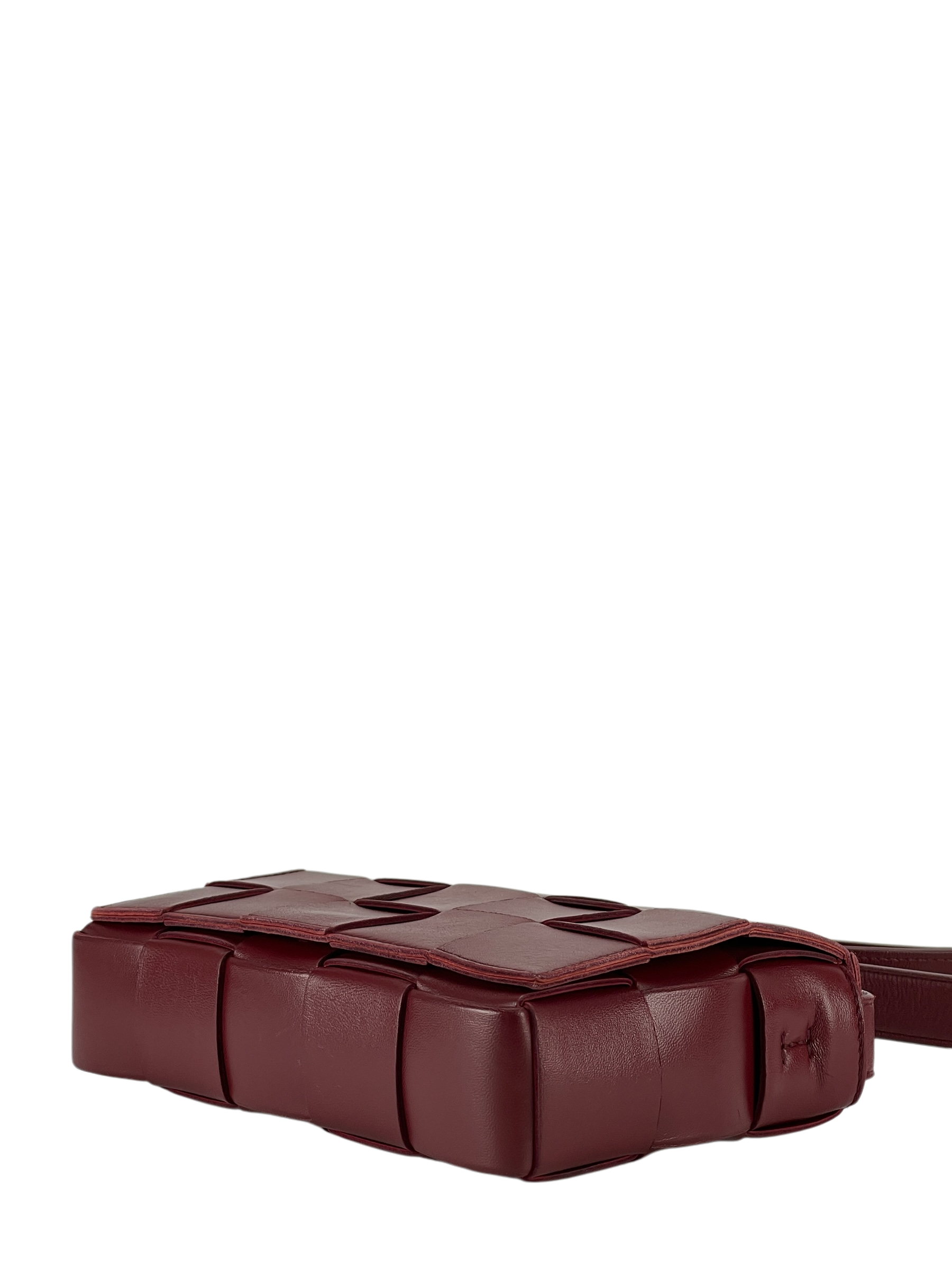BOTTEGA VENETA - Barolo intrecciato leather Small Cassette Crossbody bag