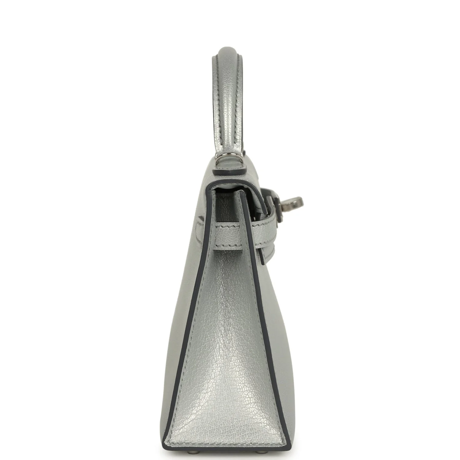 Hermes Kelly Sellier 20 Argent Chevre Chamkilight Palladium Hardware