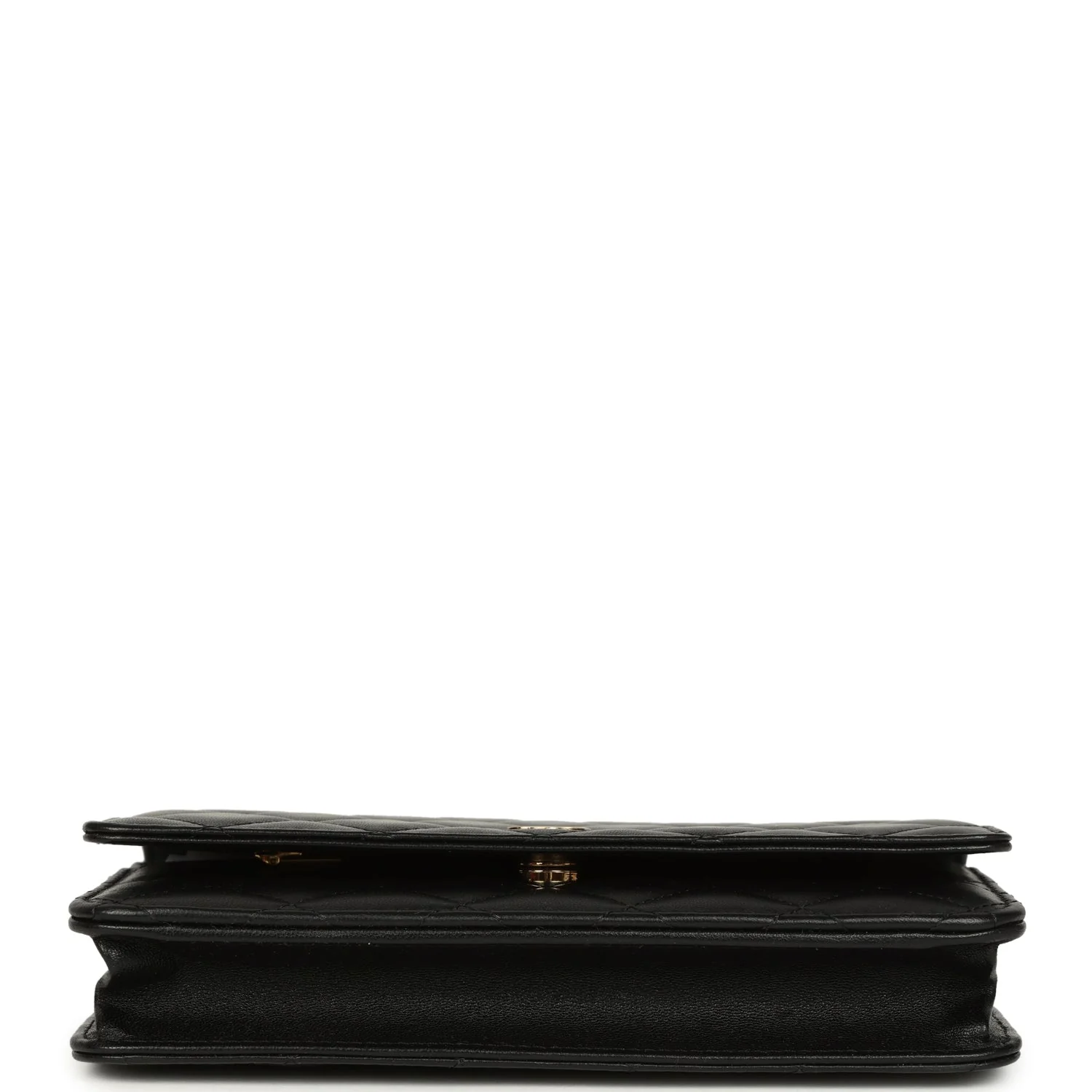 Chanel Wallet On Chain WOC Black Lambskin Gold Hardware