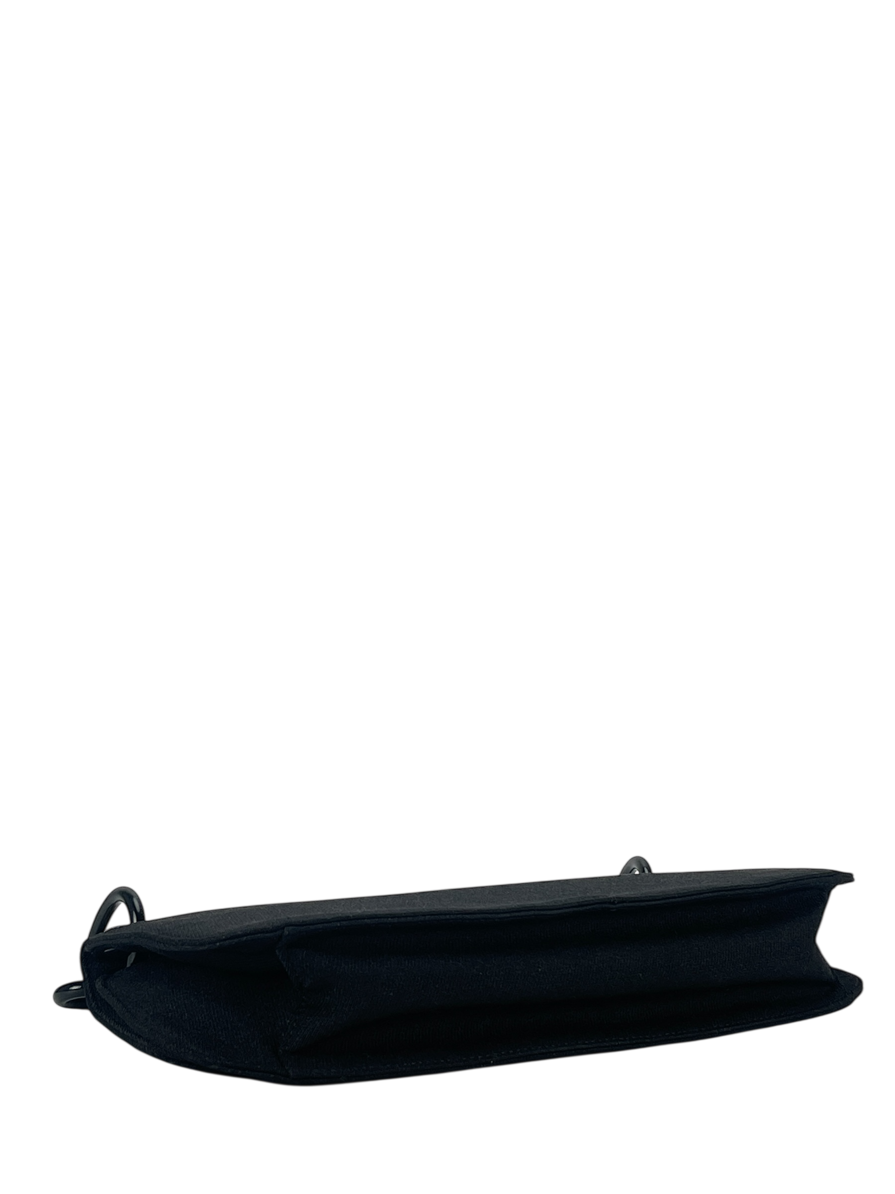 PRADA - Black Nylon Plastic Chain Shoulder Bag