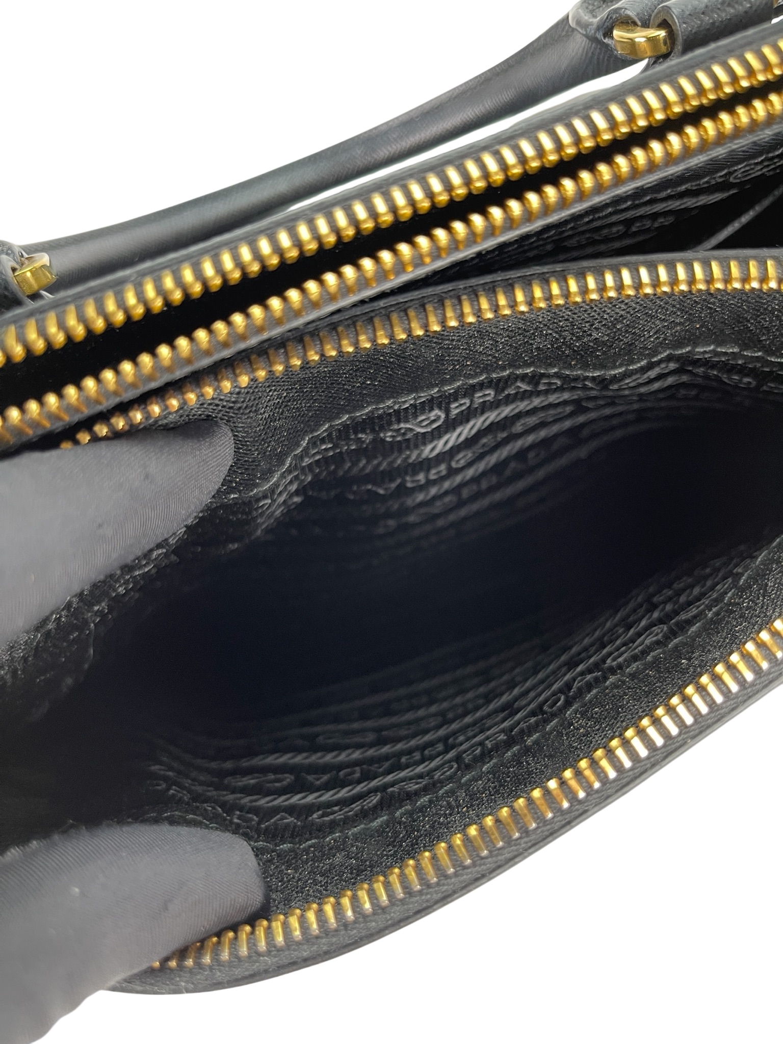 PRADA - Black Galleria Small Saffiano Leather Handbag