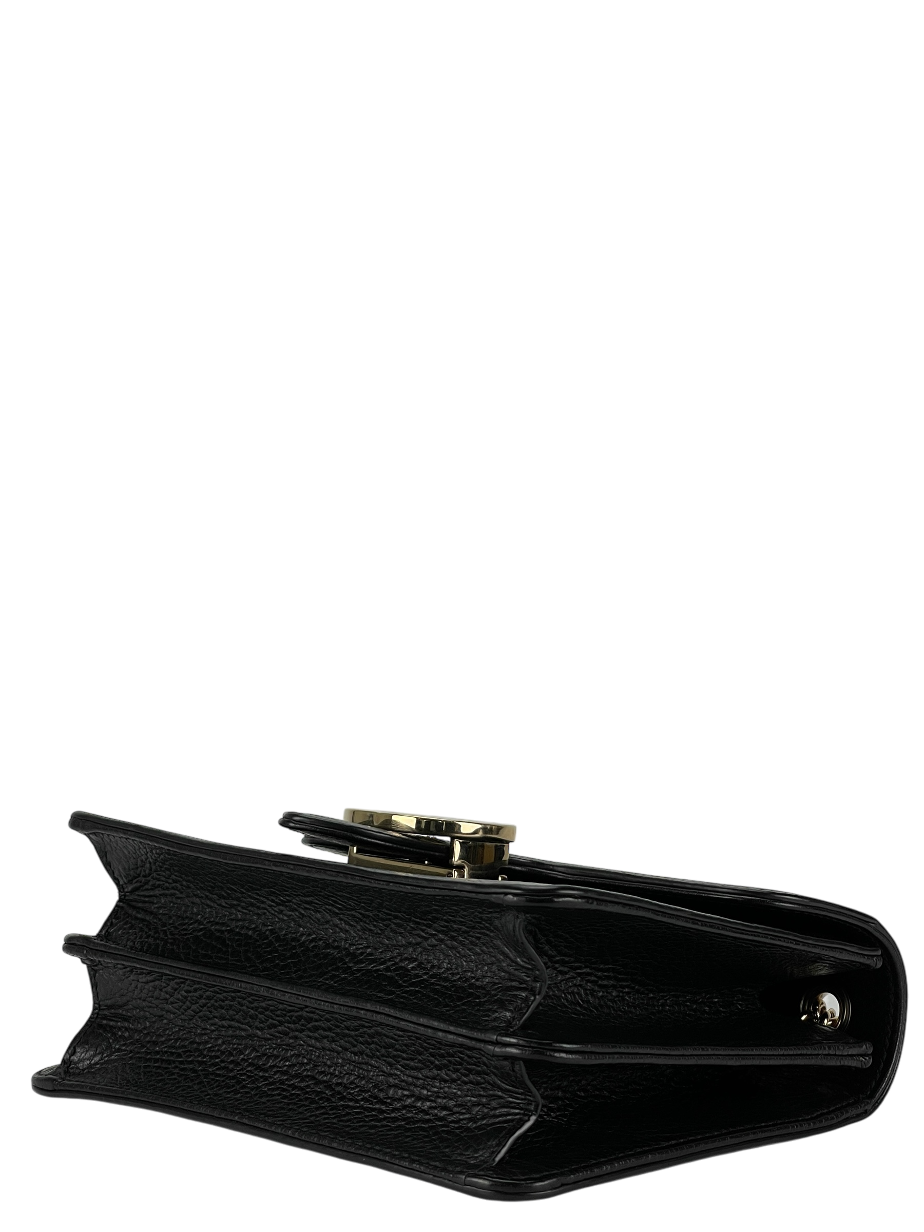 GUCCI - Black Interlocking G Chain Shoulder Bag