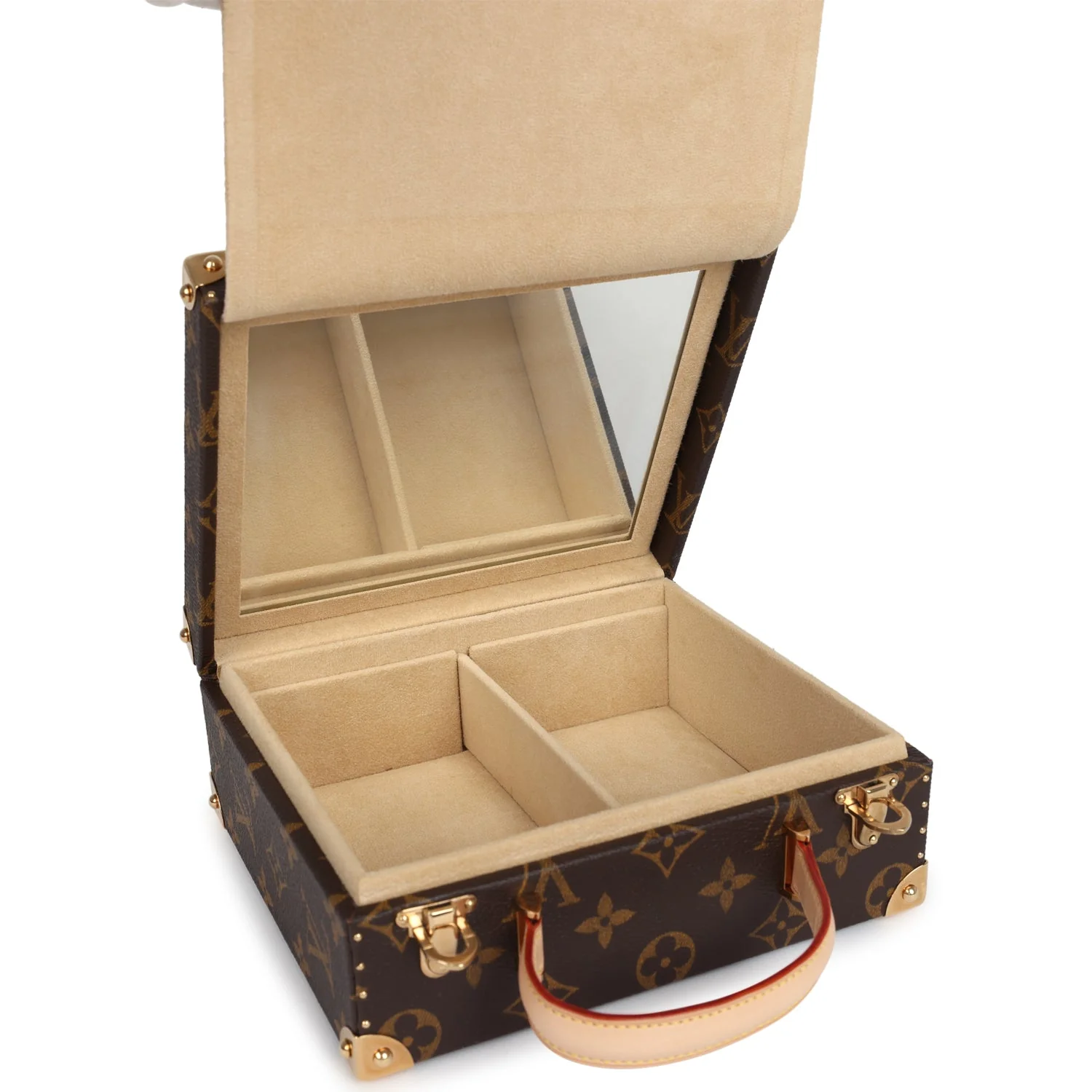 Vintage Louis Vuitton x Takashi Murakami Hands Jewelry Trunk Brown Multi Monogram Hands Brass Hardware