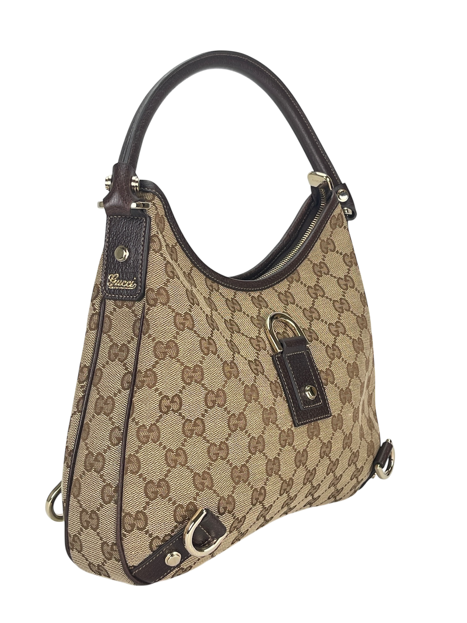 GUCCI - Beige Ophidia Abbey Guccissima Semi Shoulder Bag
