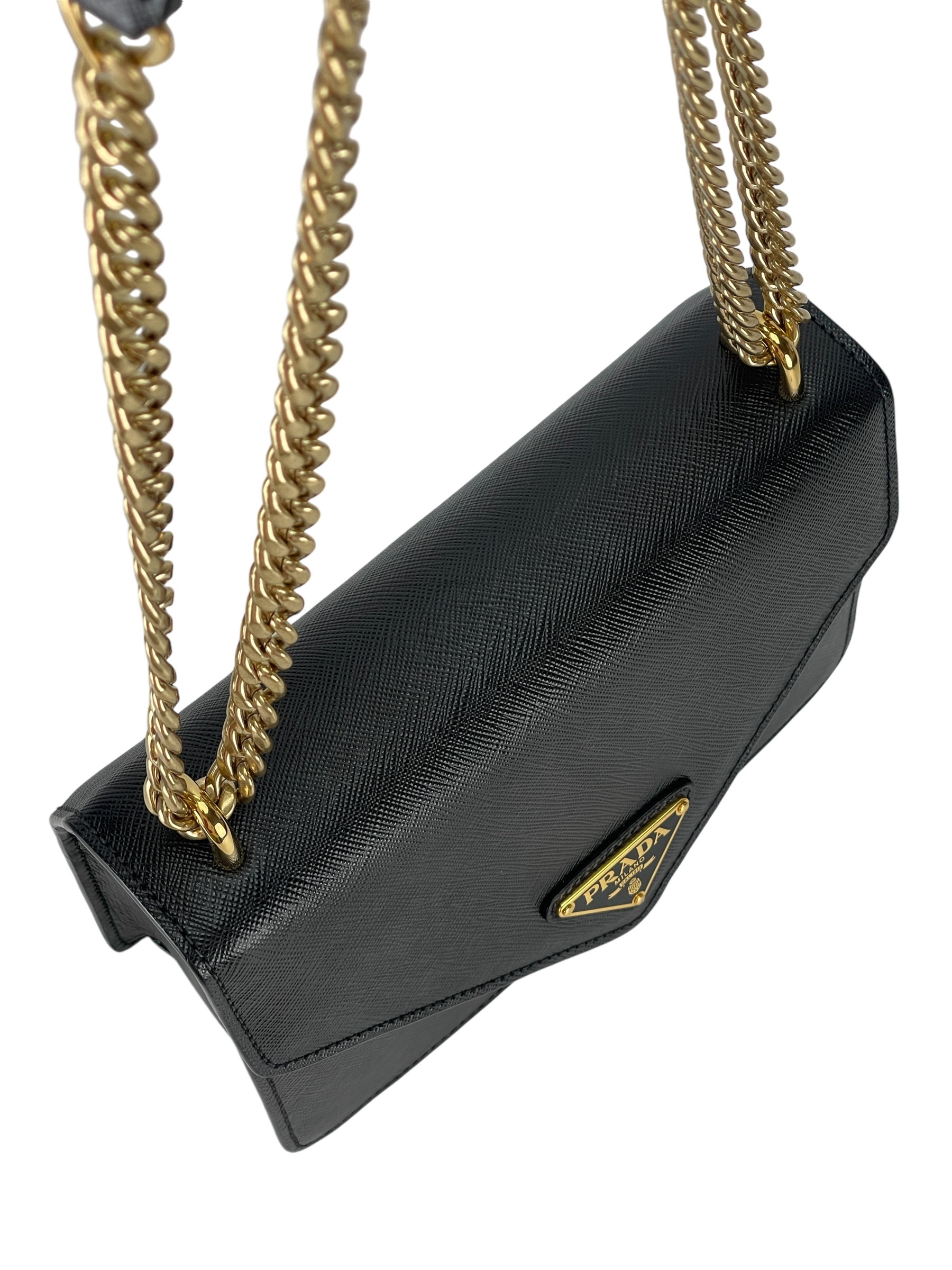 PRADA - Saffiano Leather Crossbody Shoulder Bag