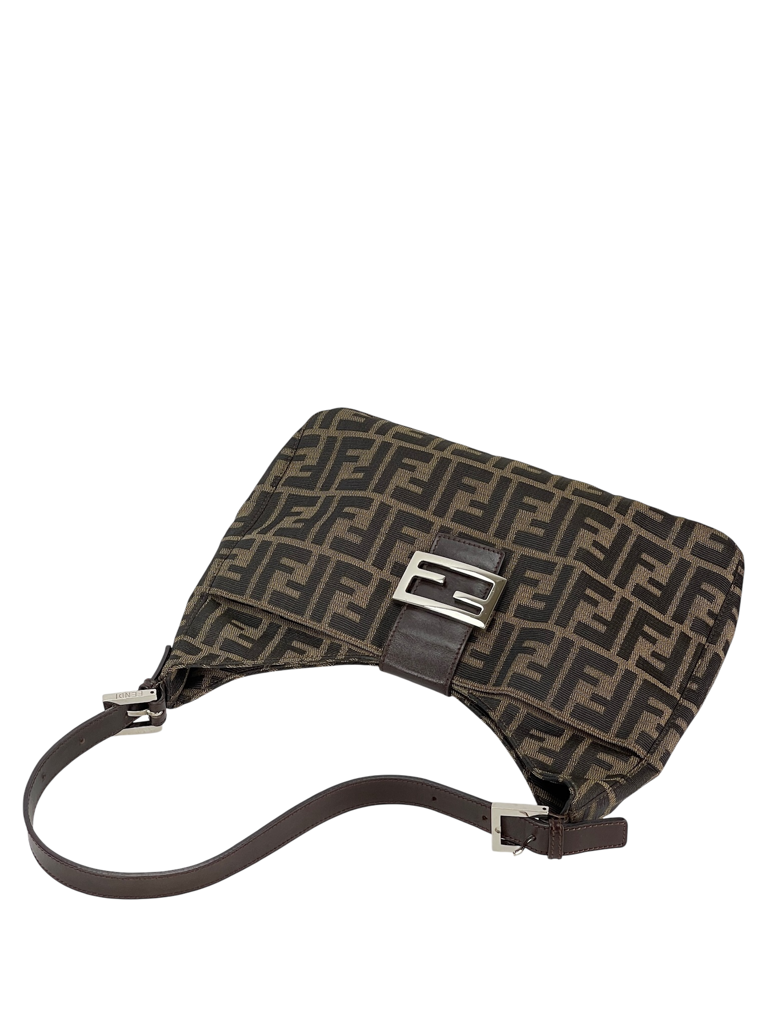 FENDI - Monogram Zucca Mamma Handbag Palladium Hardware
