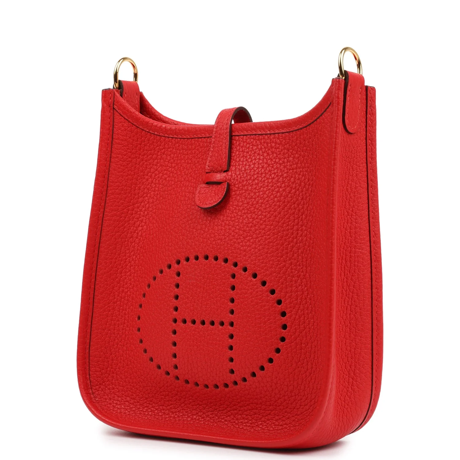 Hermes Evelyne TPM Rouge De Couer Clemence Gold Hardware