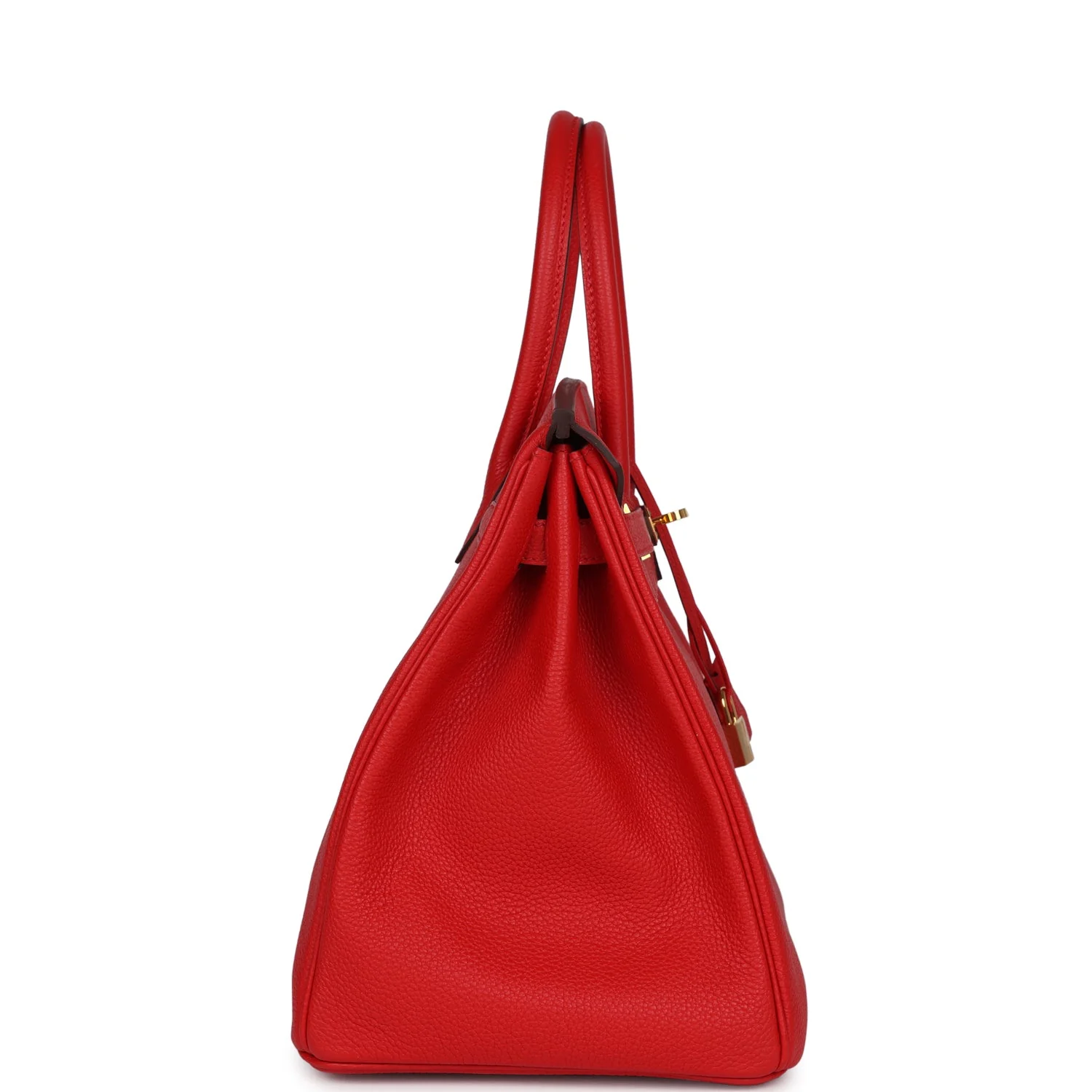 Pre-owned Hermes Birkin 35 Rouge Tomate Togo Gold Hardware