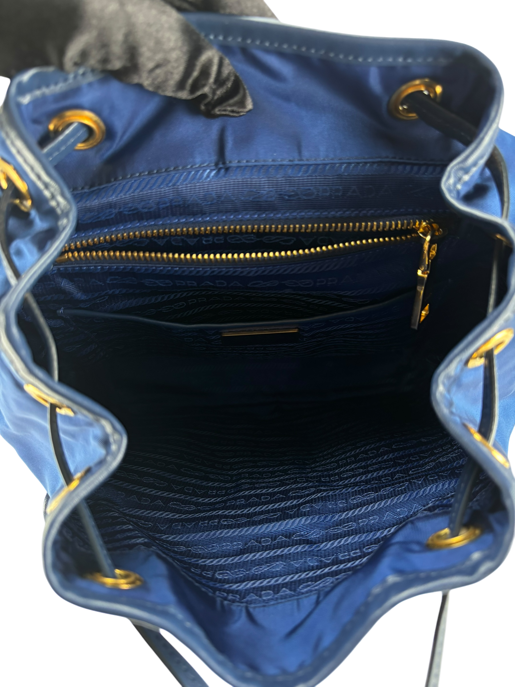 PRADA - Blue Re-Nylon Backbag Small