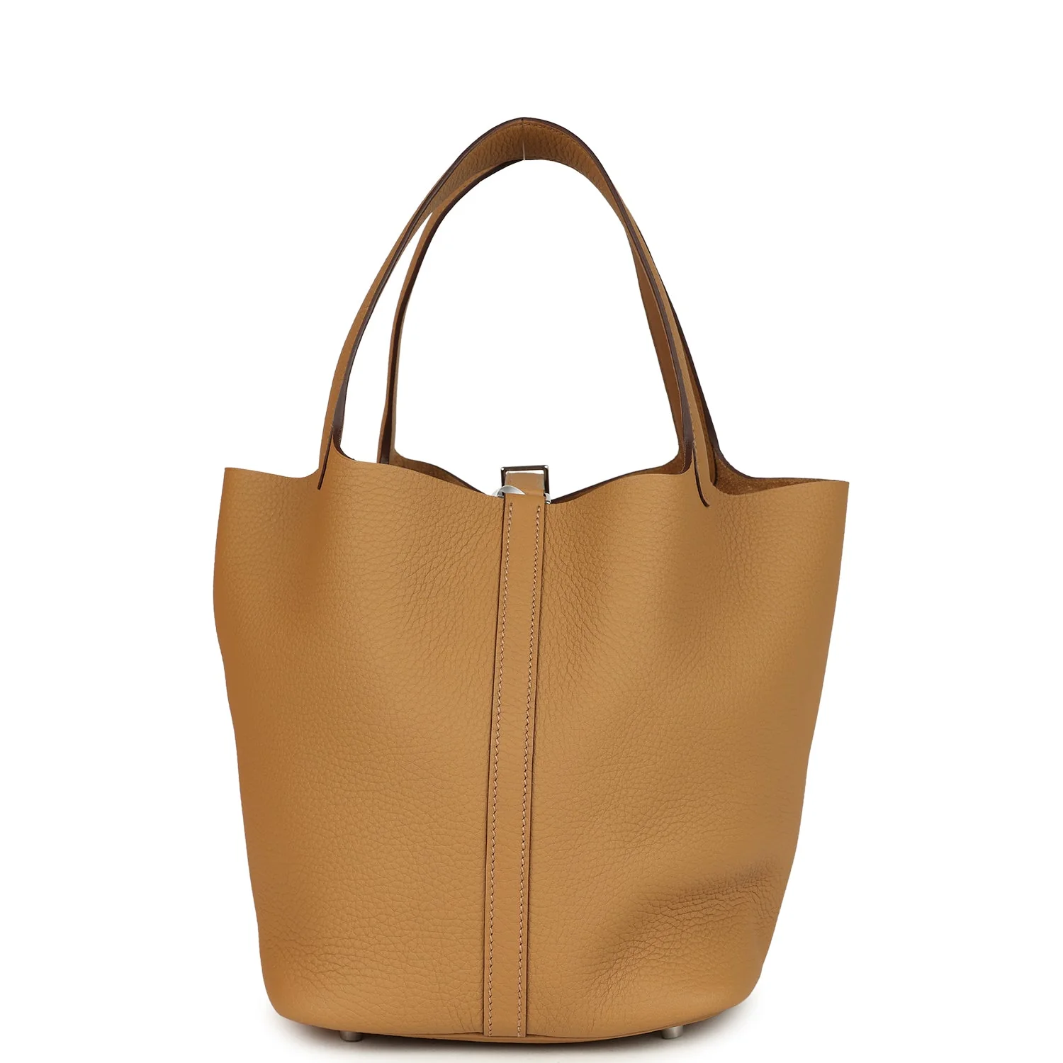 Hermes Picotin Lock 22 Biscuit Clemence Palladium Hardware