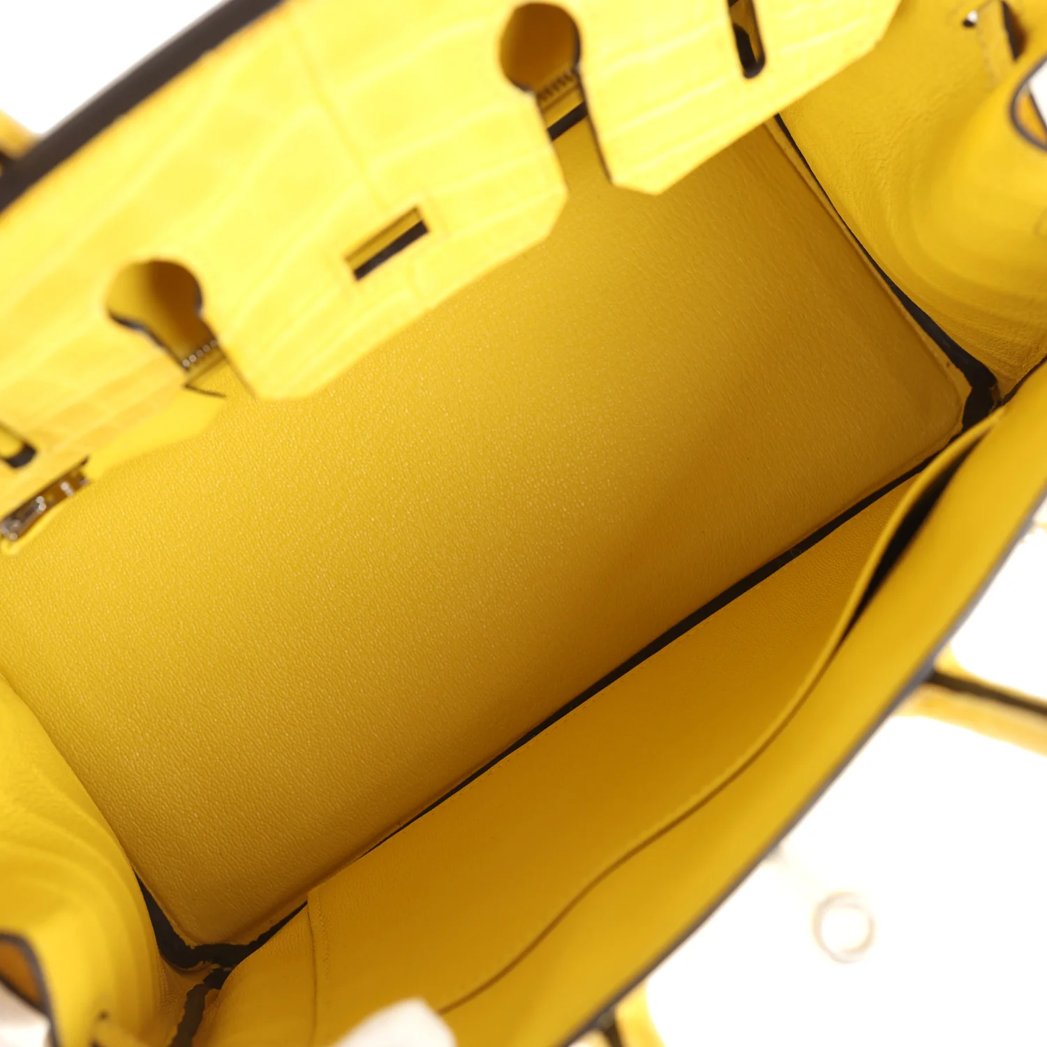 Hermes Birkin 25 Mimosa Matte Alligator Palladium Hardware