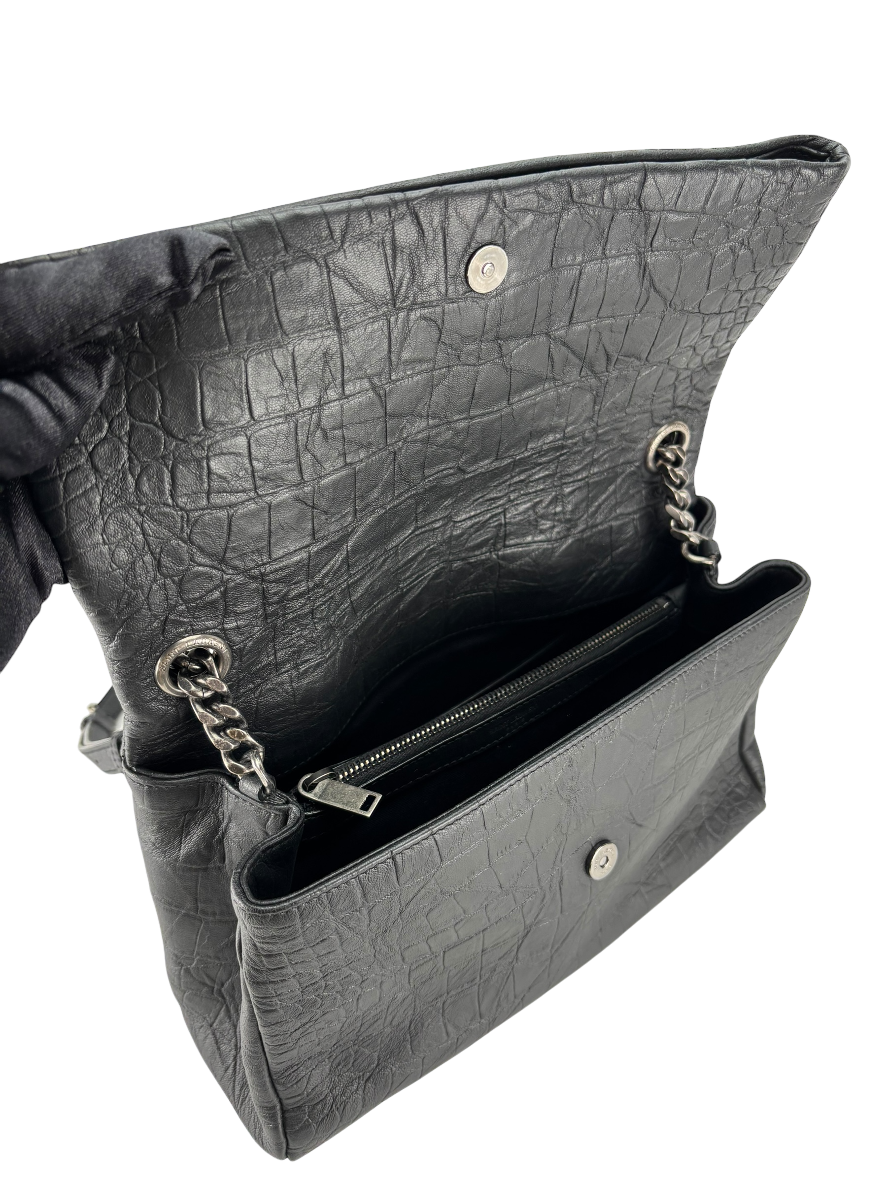 SAINT LAURENT - Black Monogram West Hollywood Shoulder Bag