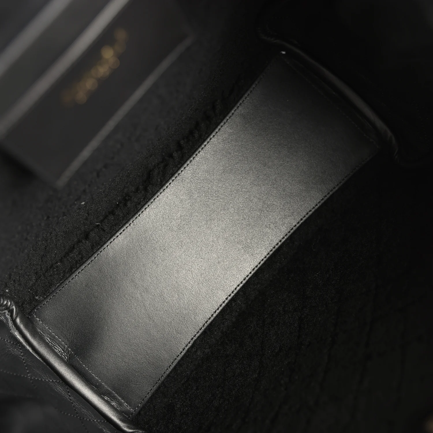 Chanel Medium 25 Hobo Bag Black Crumpled Sheepskin and Shearling Antique Gold Hardware