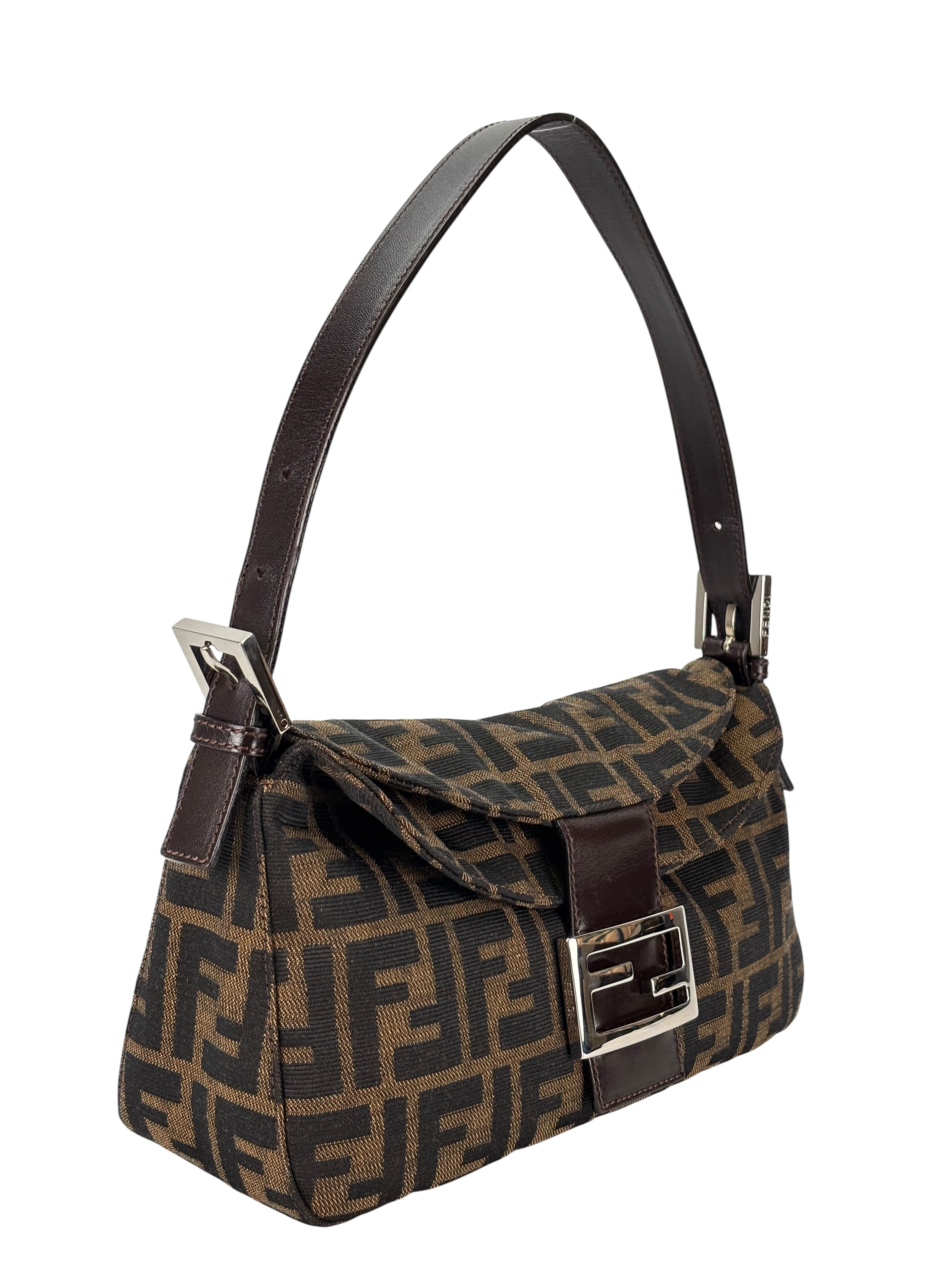 FENDI - Zucca Canvas Mamma Baguette Shoulder Bag