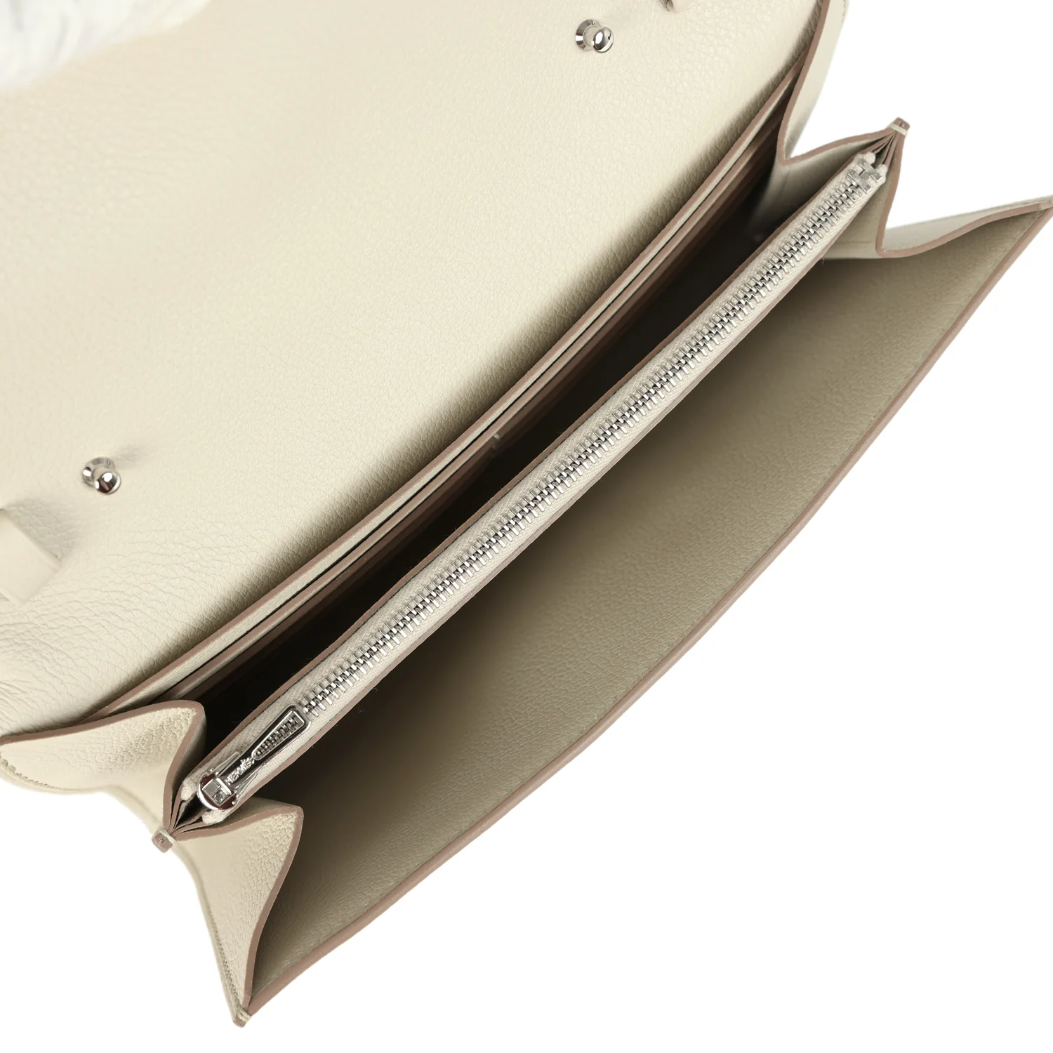 Hermes Constance To Go Wallet Beton Evercolor Palladium Hardware