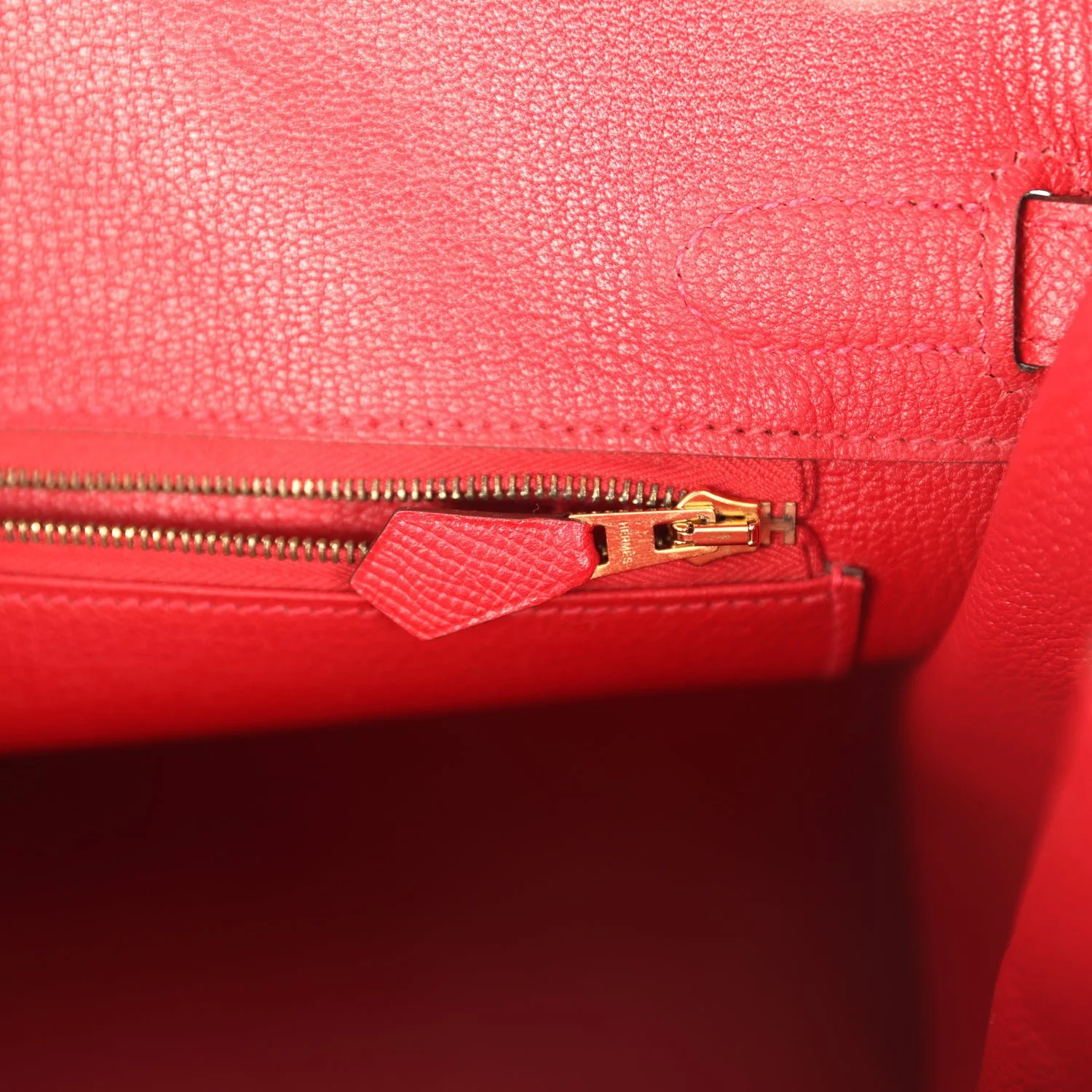 Pre-owned Hermes Birkin 30 Rouge Casaque Epsom Gold Hardware