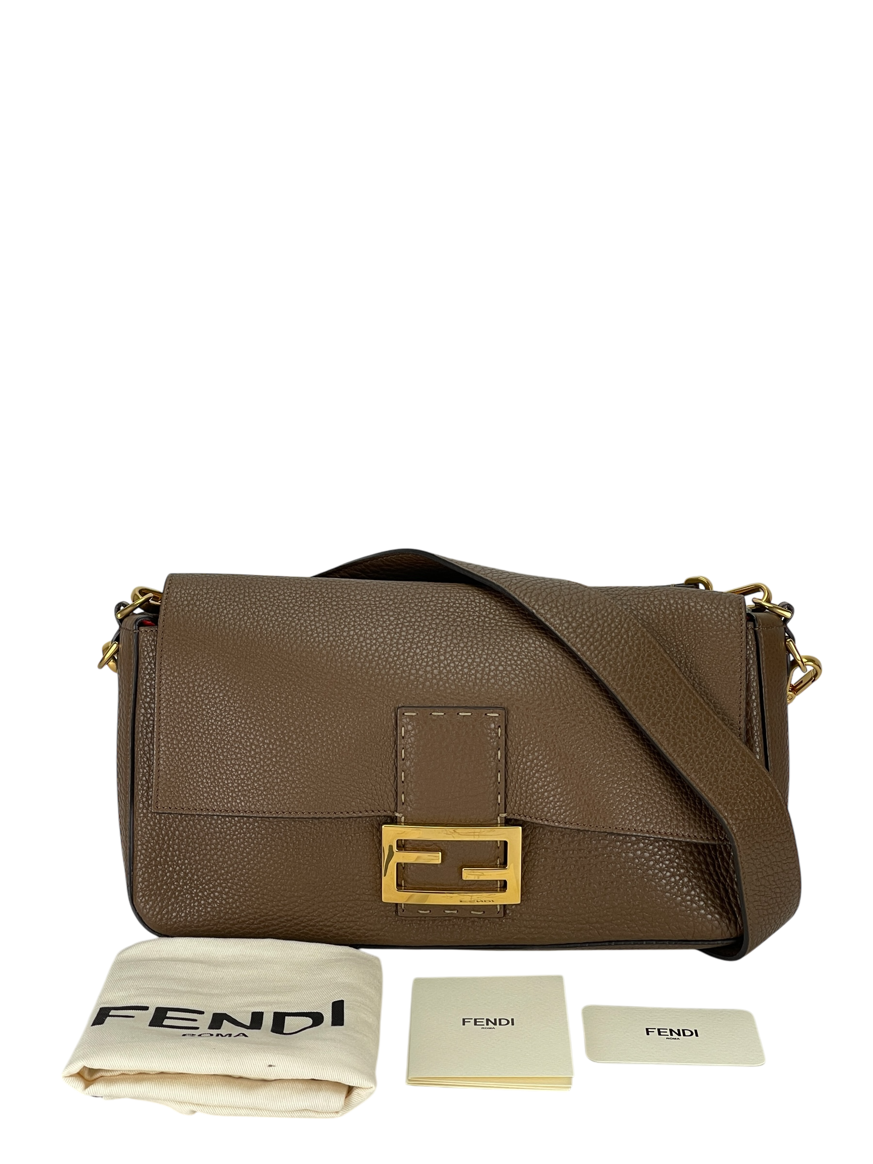 FENDI - Grey Sellerria Baguette 2way Bag