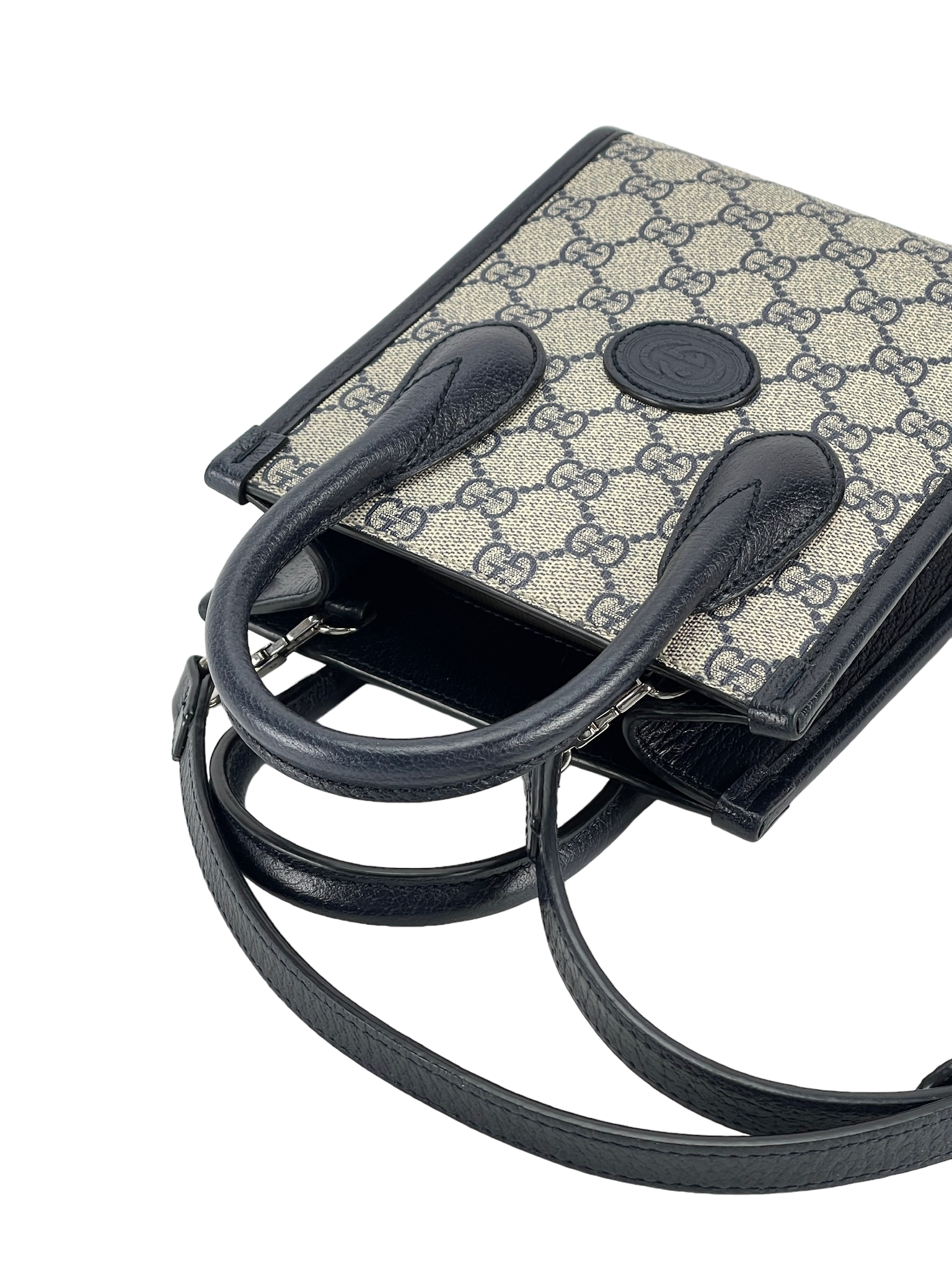 GUCCI - Mini GG Supreme Interlocking Tote Bag