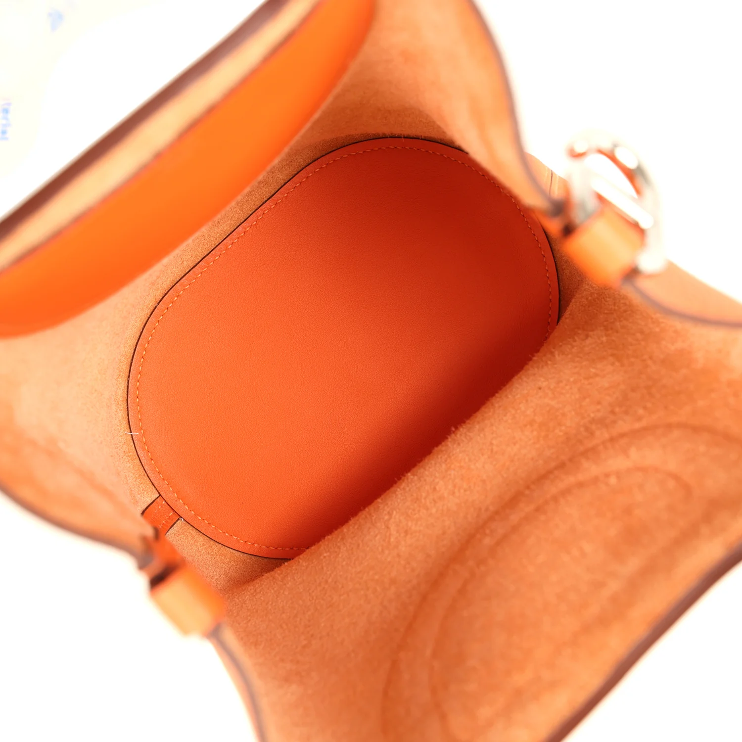 Hermes In-The-Loop 18 Orange Clemence and Swift Palladium Hardware