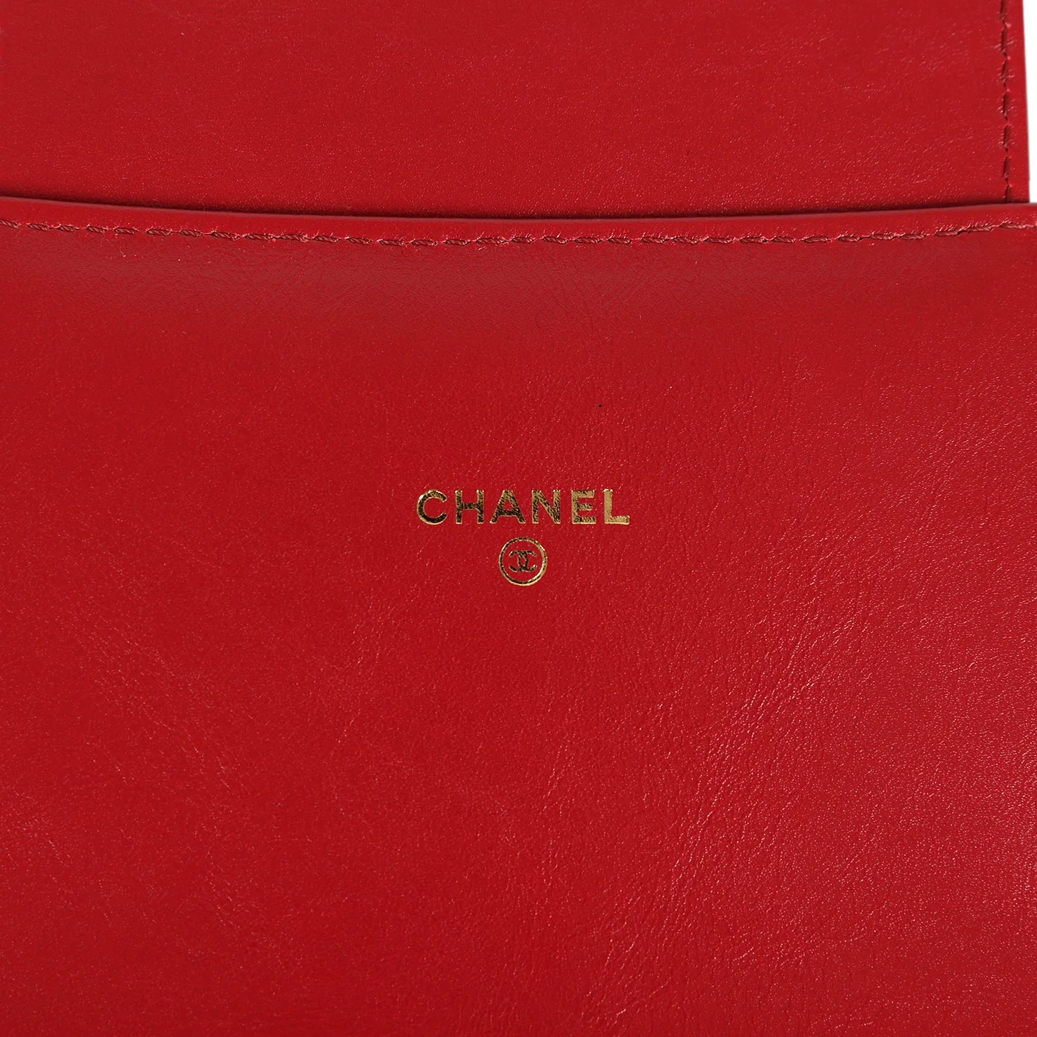 Chanel XXL CC Clutch Red Shiny Crumpled Calfskin Gold Hardware