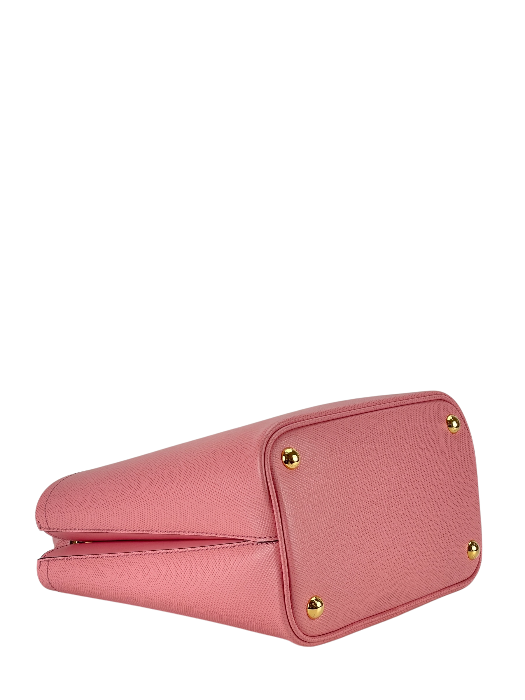 PRADA -  Pink Saffiano Cuir Panier Satchel Shoulder Bag