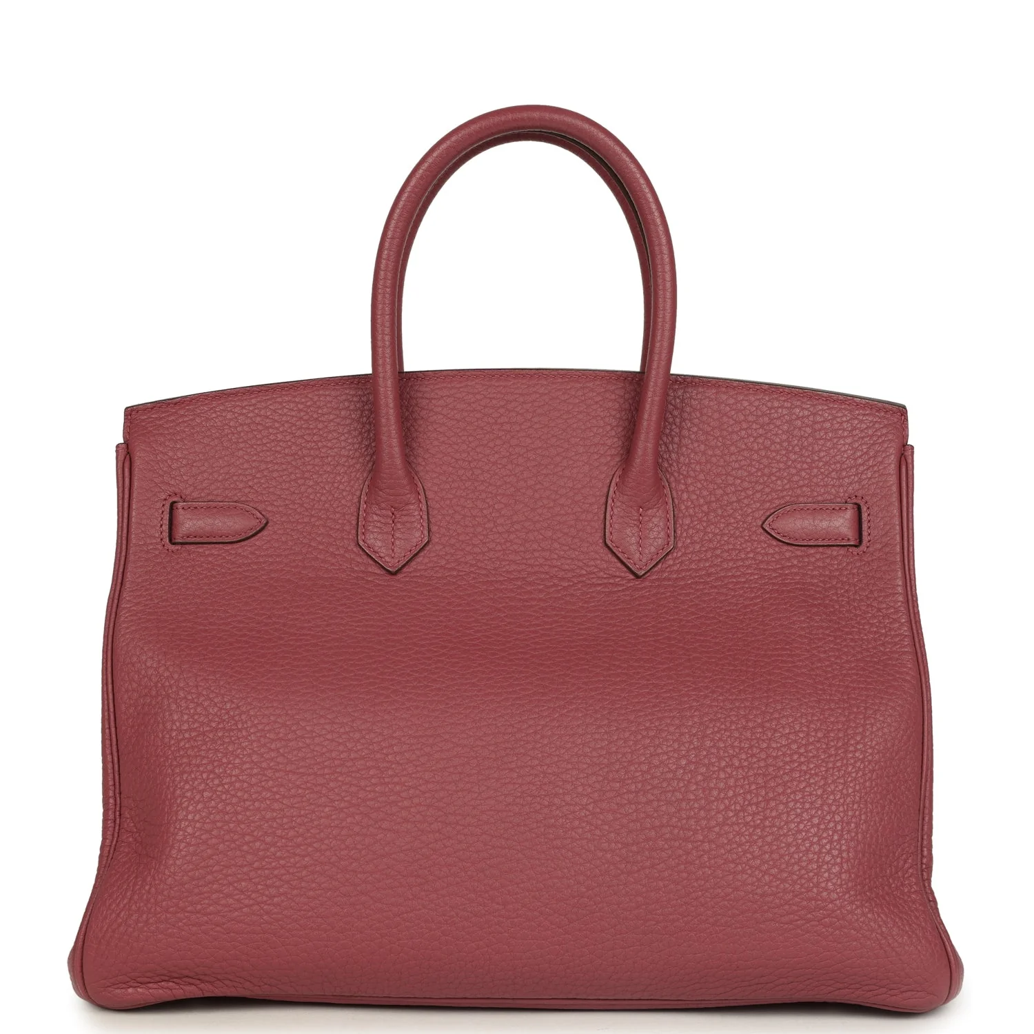 Pre-owned Hermes Birkin 35 Bois De Rose Fjord Palladium Hardware
