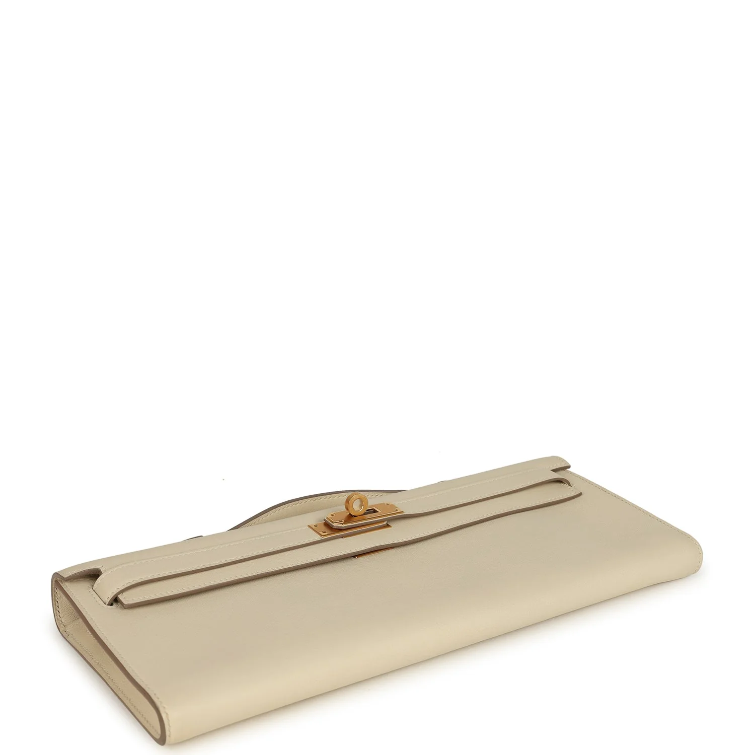 Hermes Kelly Cut Craie Swift Gold Hardware