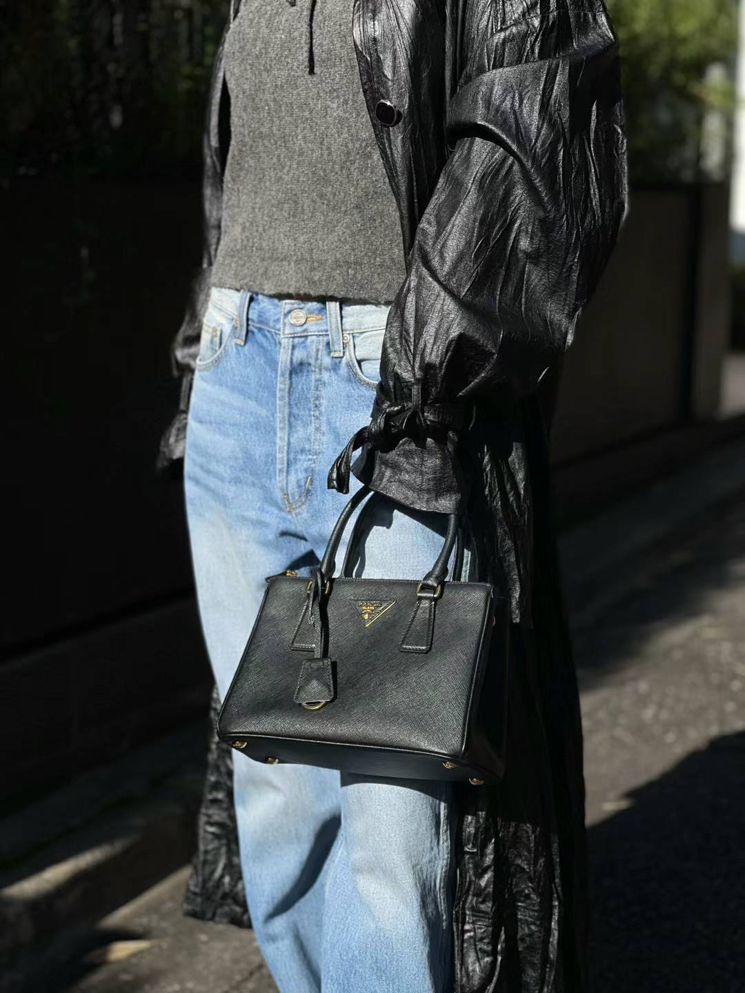 PRADA - Black Galleria Small Saffiano Leather Handbag