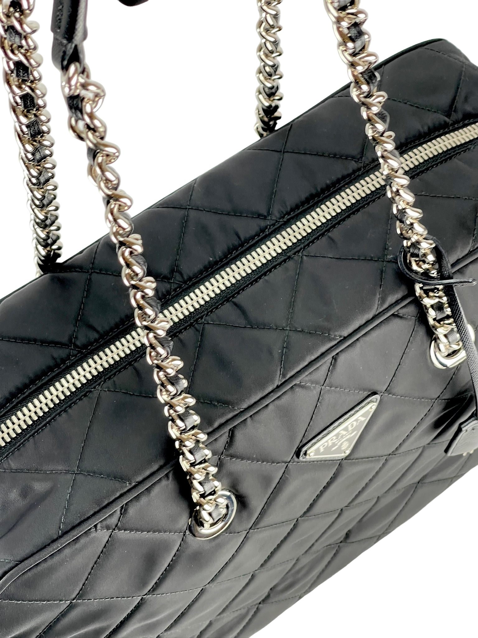 PRADA - Nylon Tessuto Impuntu Tote Bag