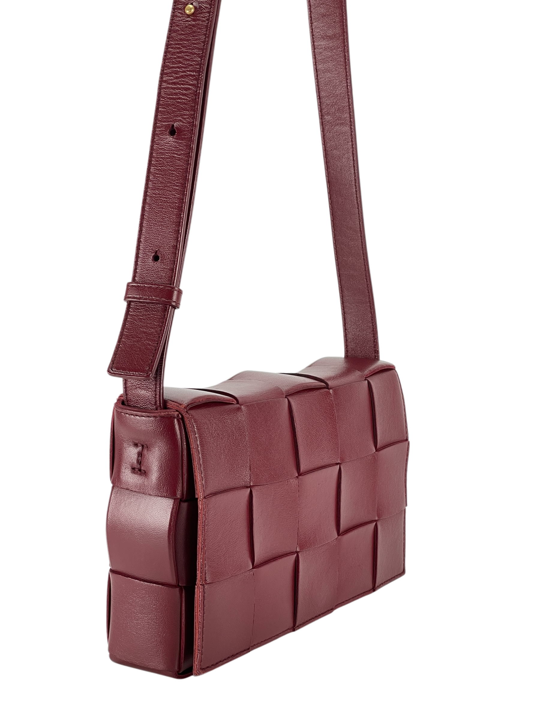 BOTTEGA VENETA - Barolo intrecciato leather Small Cassette Crossbody bag