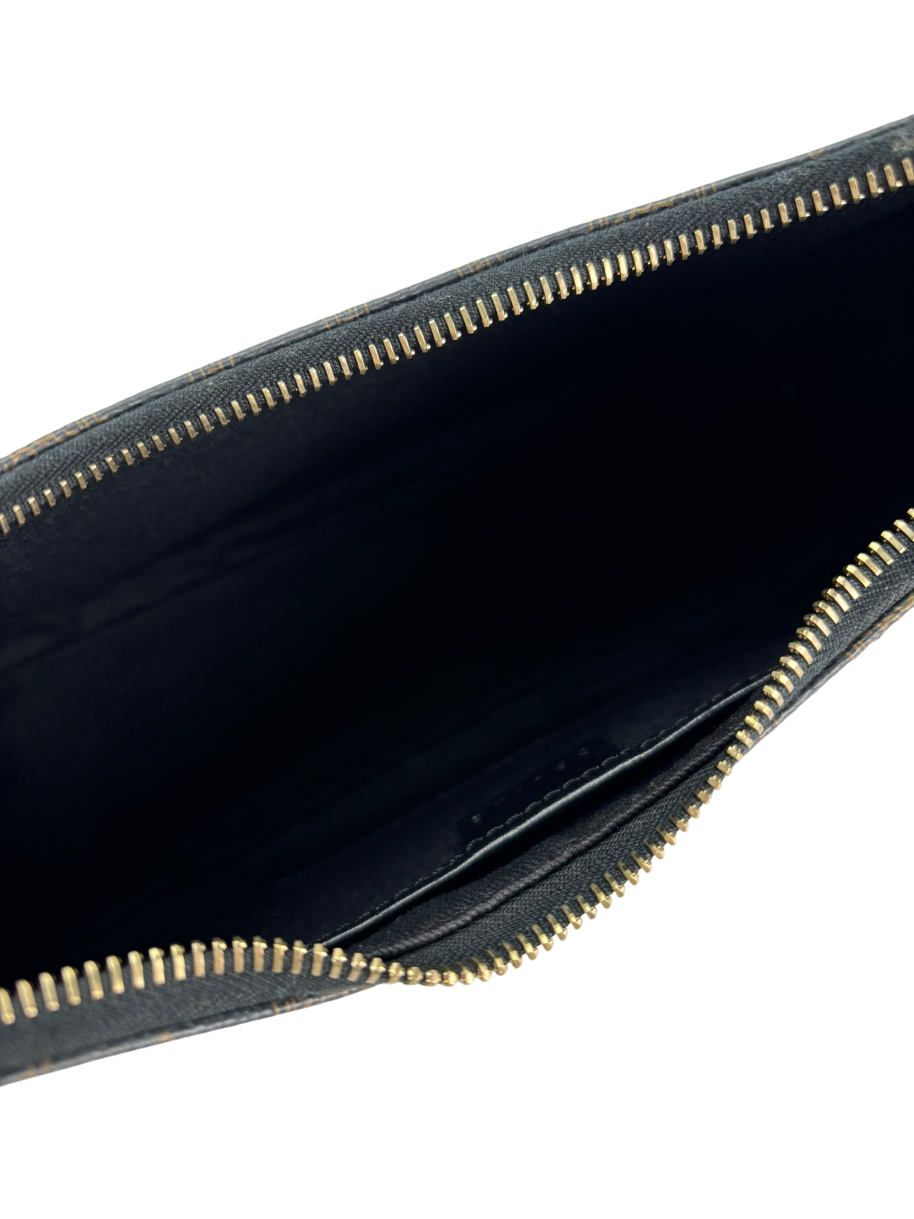 CELINE - Ava Bag In Triomphe Canvas and Calfskin Black