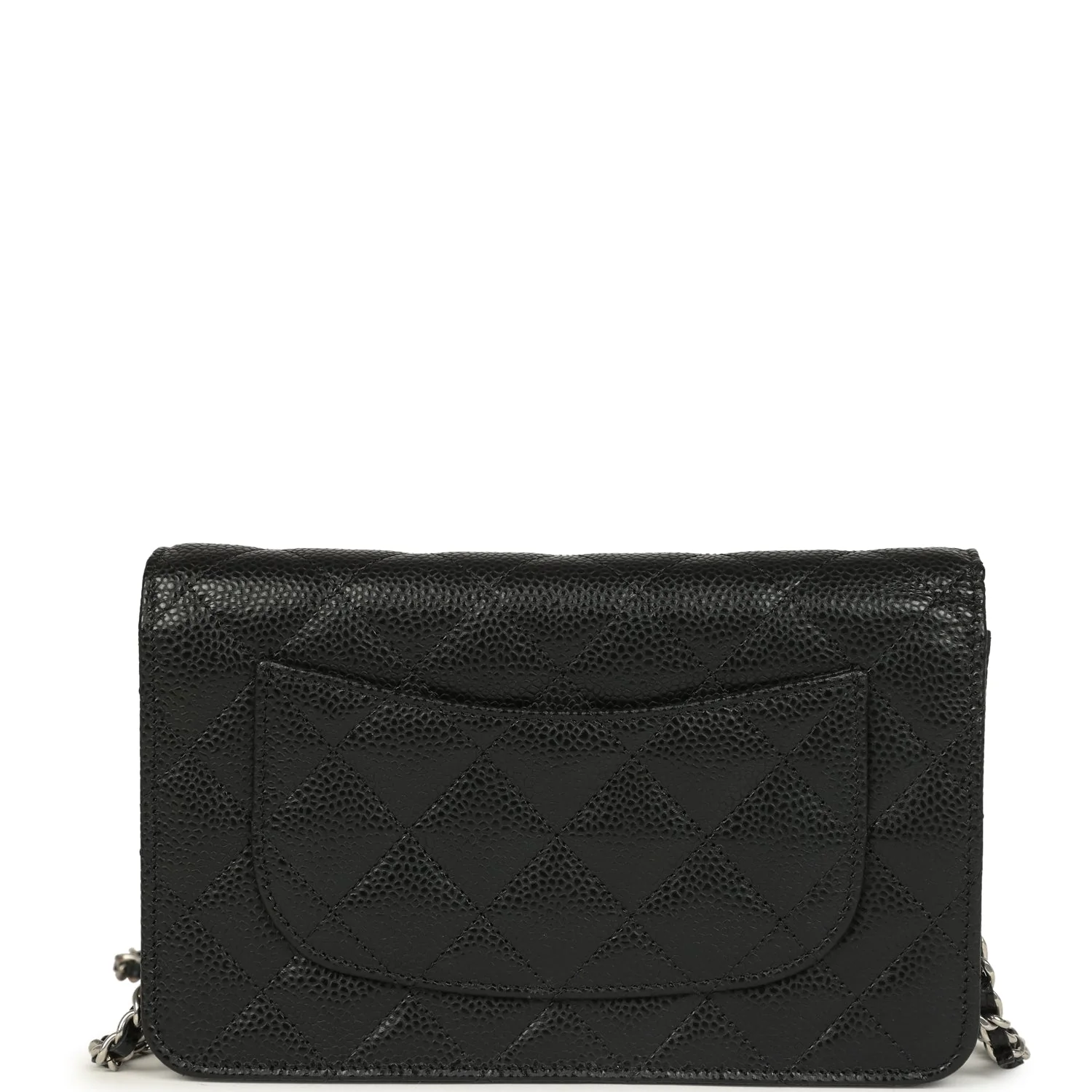 Chanel Wallet On Chain WOC Black Caviar Silver Hardware