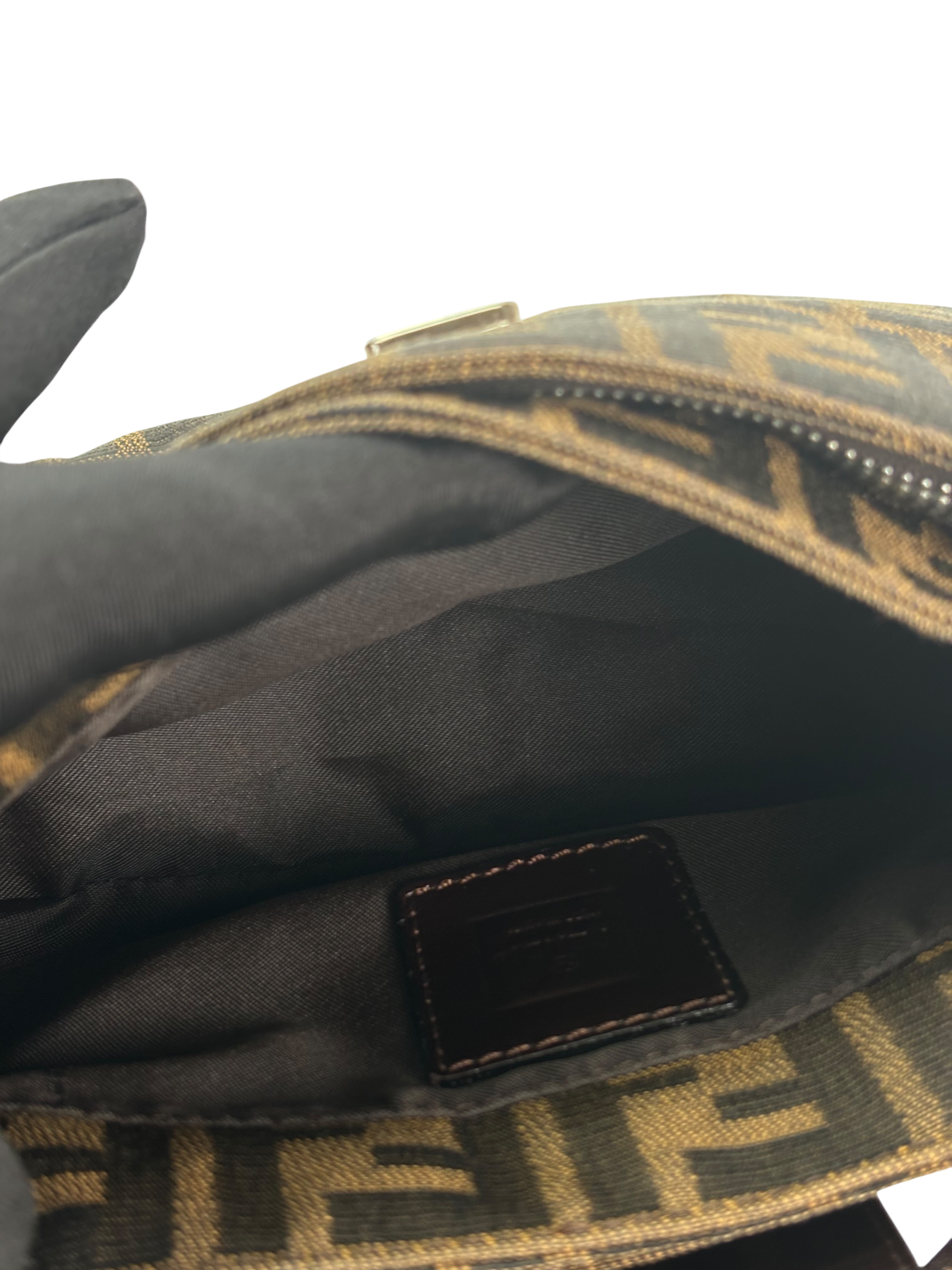 FENDI - Zucca Canvas Mini Baguette Shoulder Bag