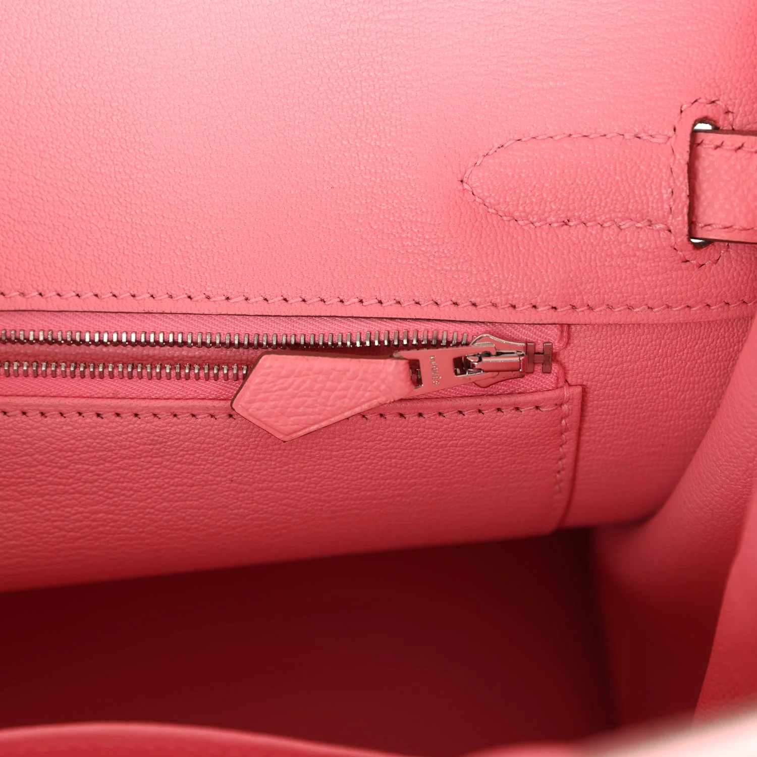 Pre-owned Hermes Birkin 30 Rose Confetti Epsom Palladium Hardware